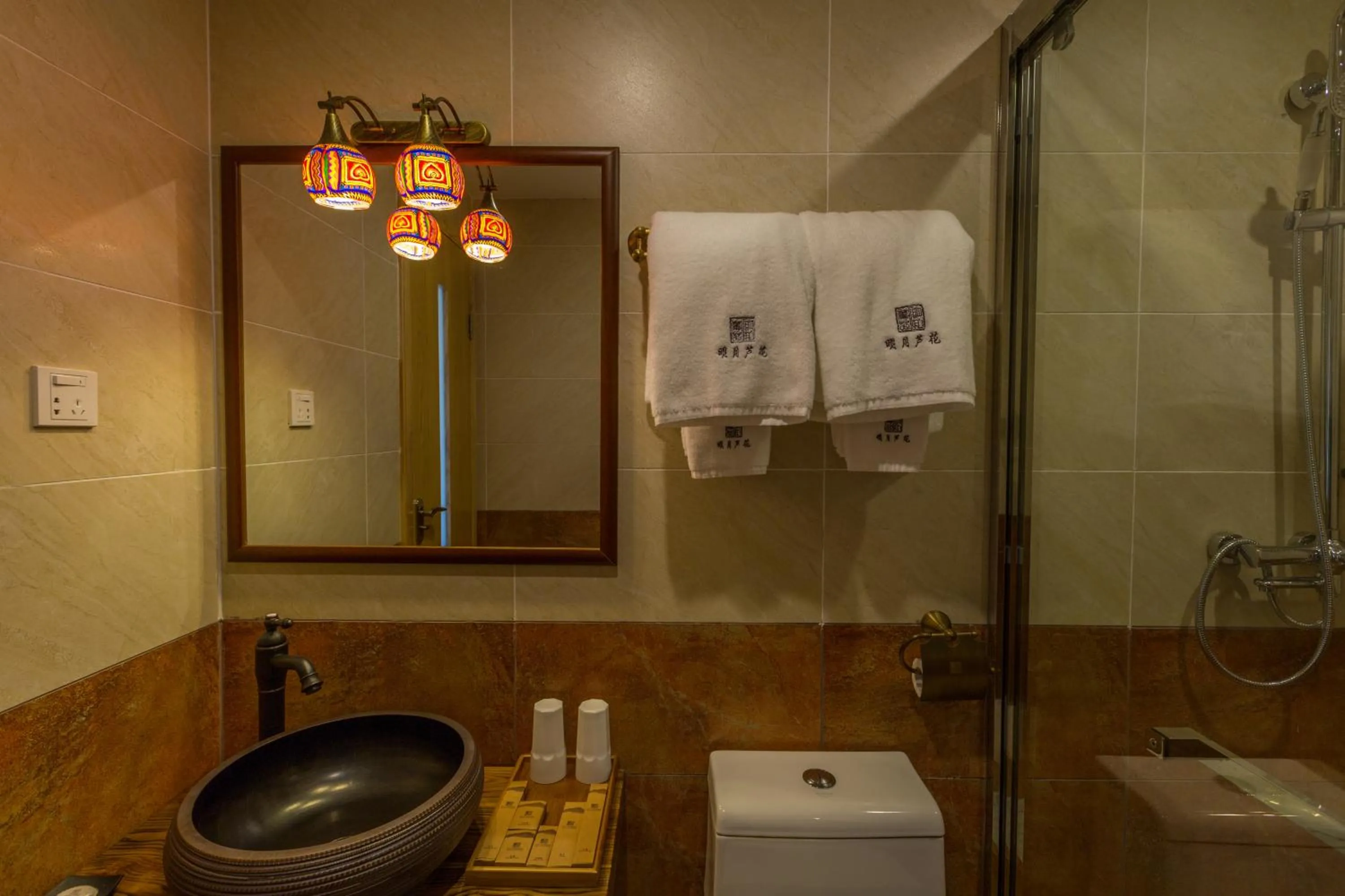 Bathroom in Moon Flower Hotel