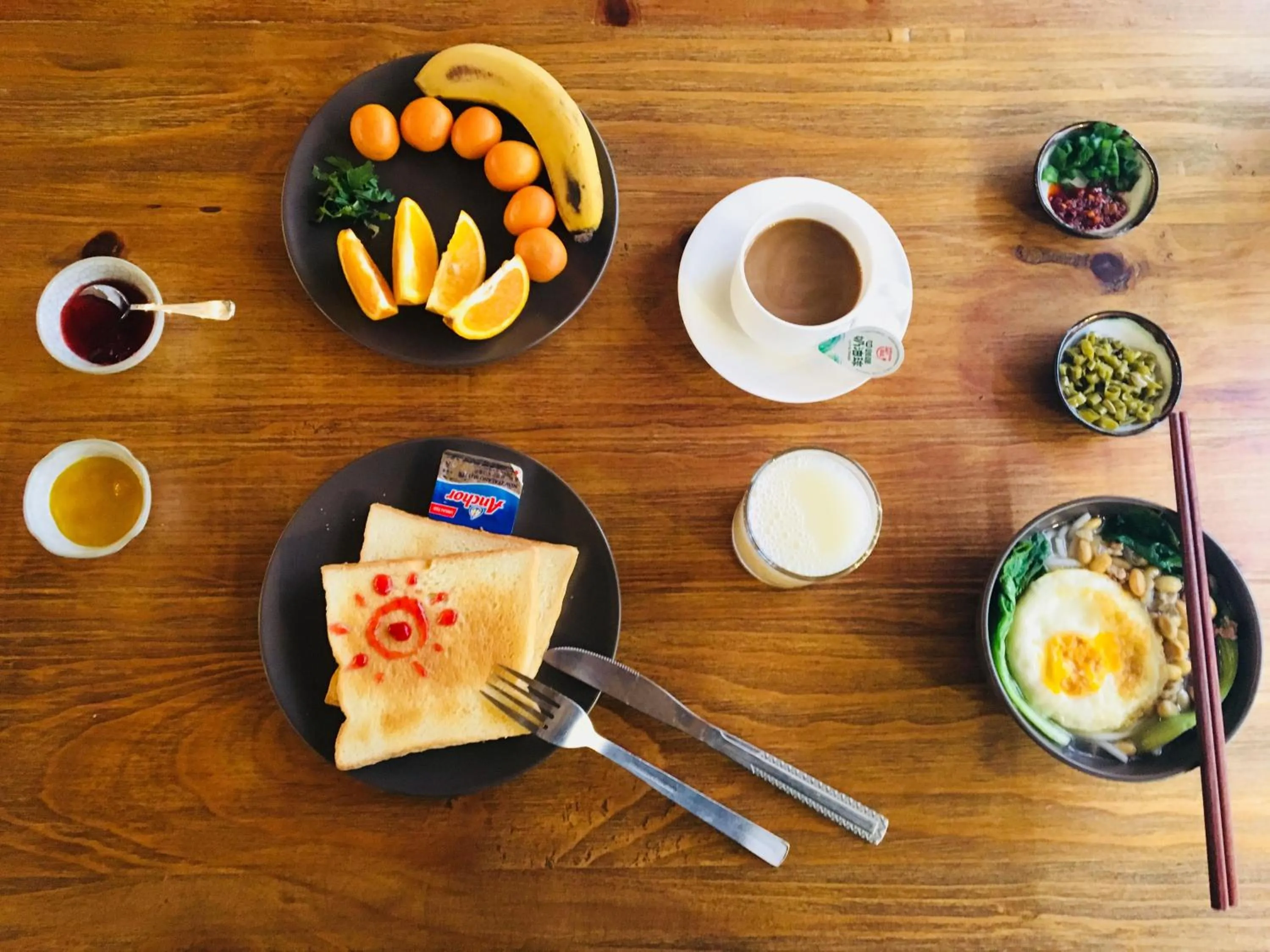 Breakfast in Moon Flower Hotel