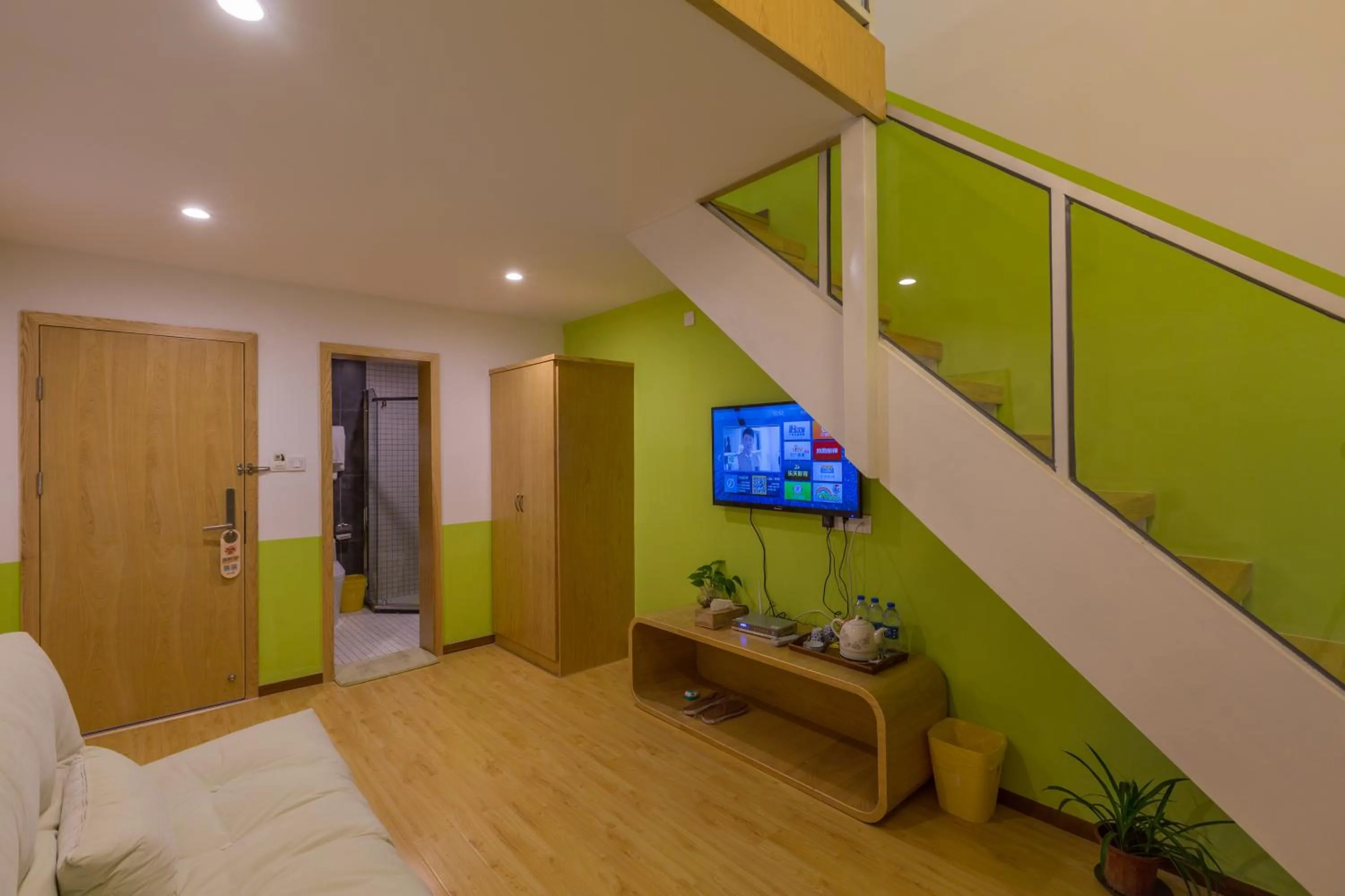 Bedroom in Moon Flower Hotel