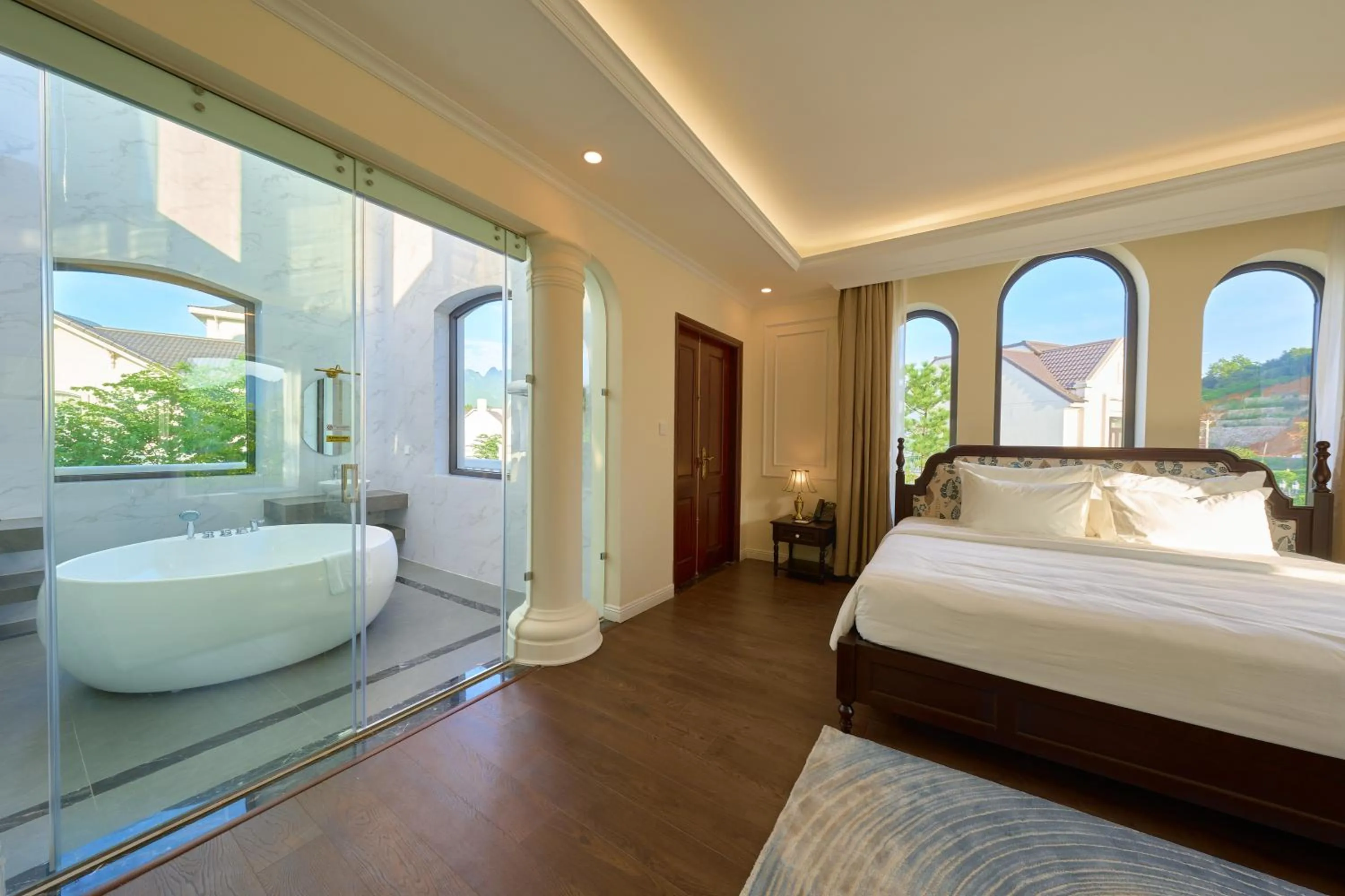 Bed in Venusgiti Hot Spring Resort & Spa