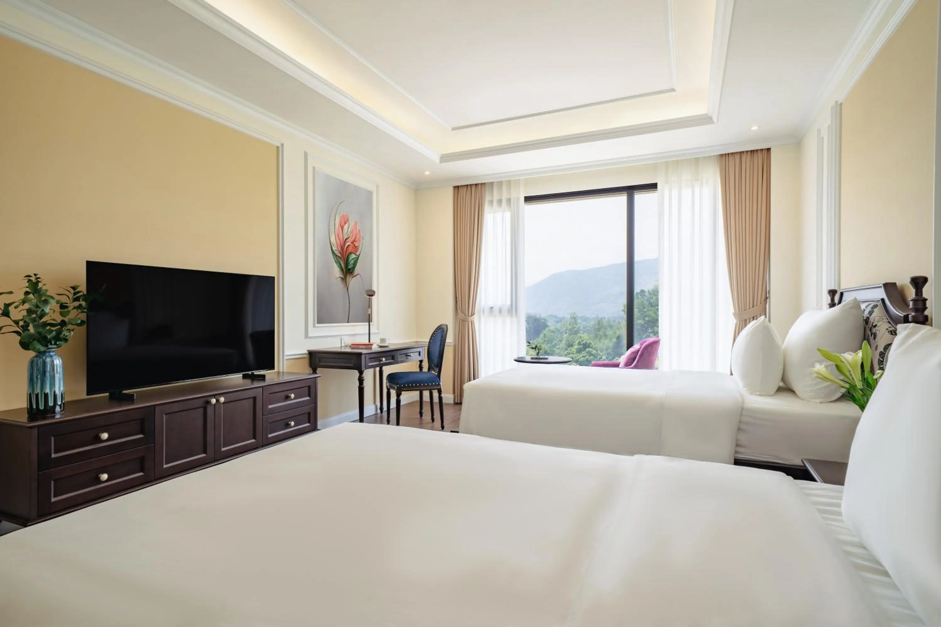 Bed in Venusgiti Hot Spring Resort & Spa