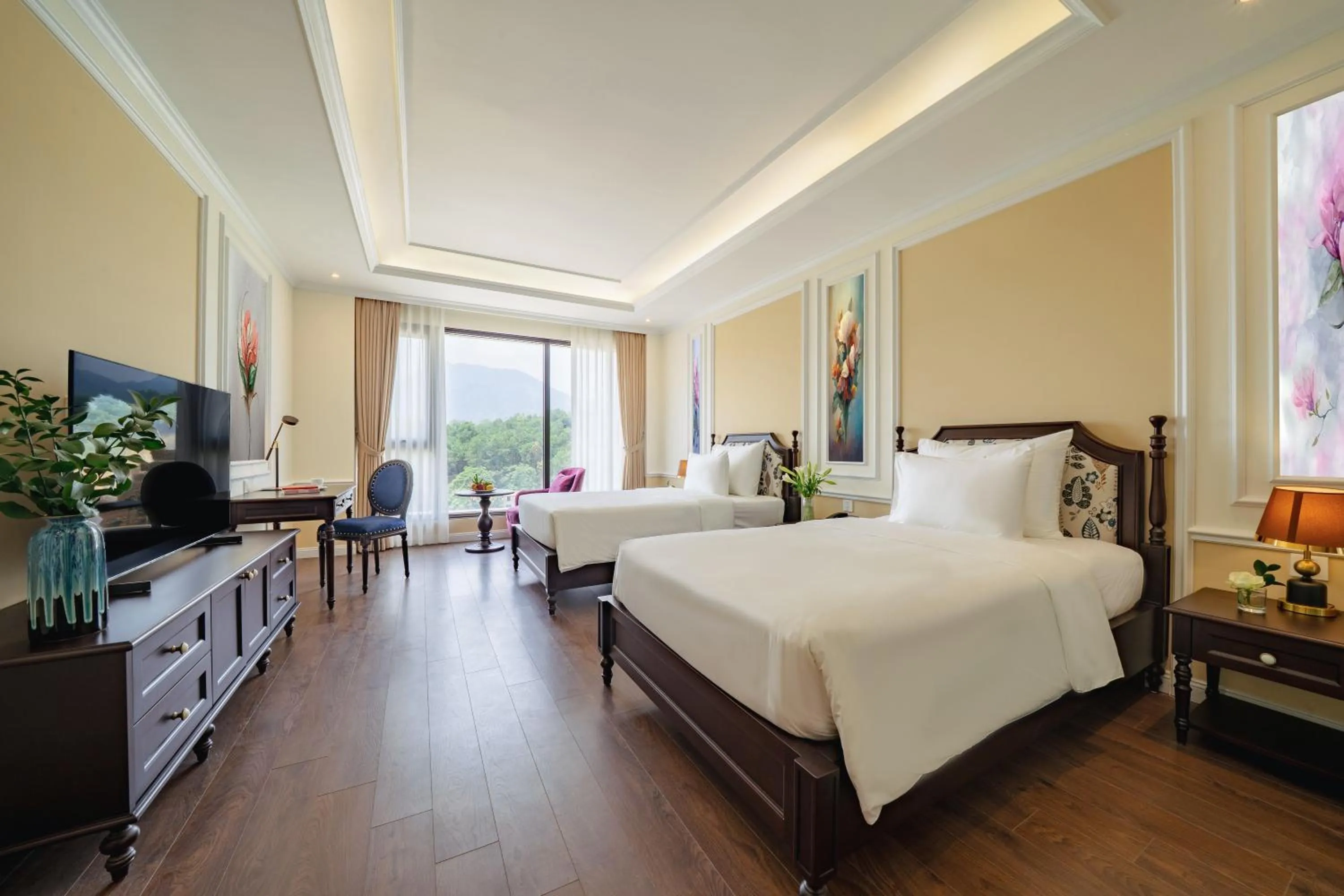 Bed in Venusgiti Hot Spring Resort & Spa