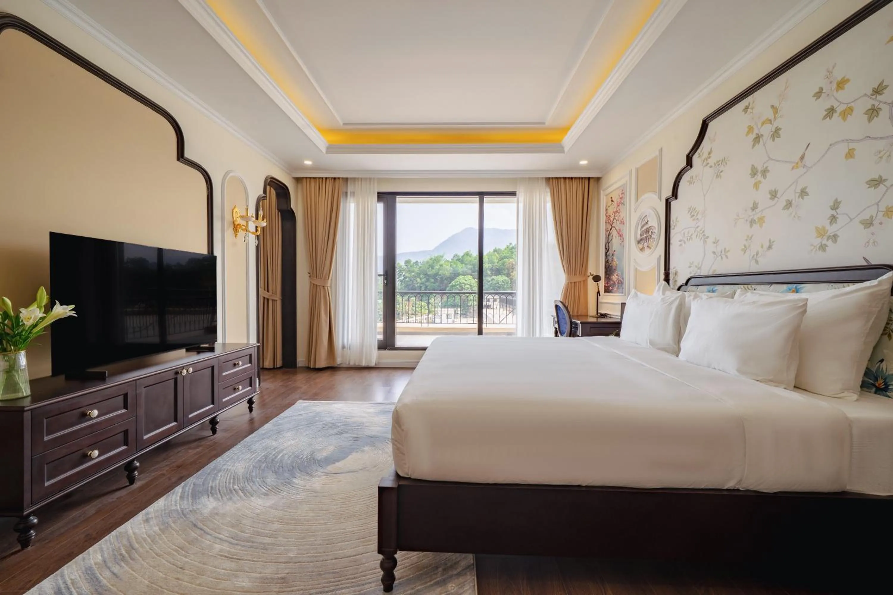 Bed in Venusgiti Hot Spring Resort & Spa