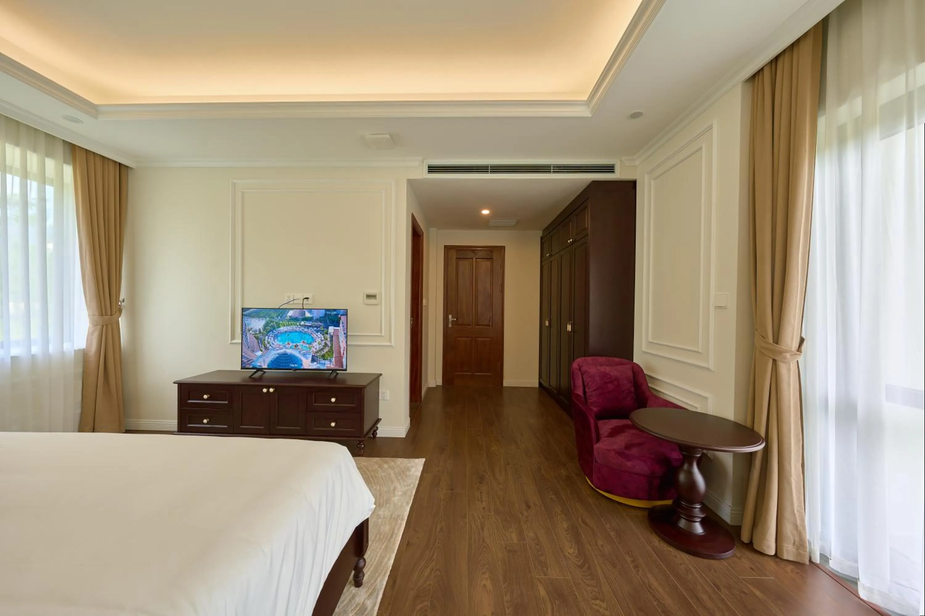 Bed in Venusgiti Hot Spring Resort & Spa