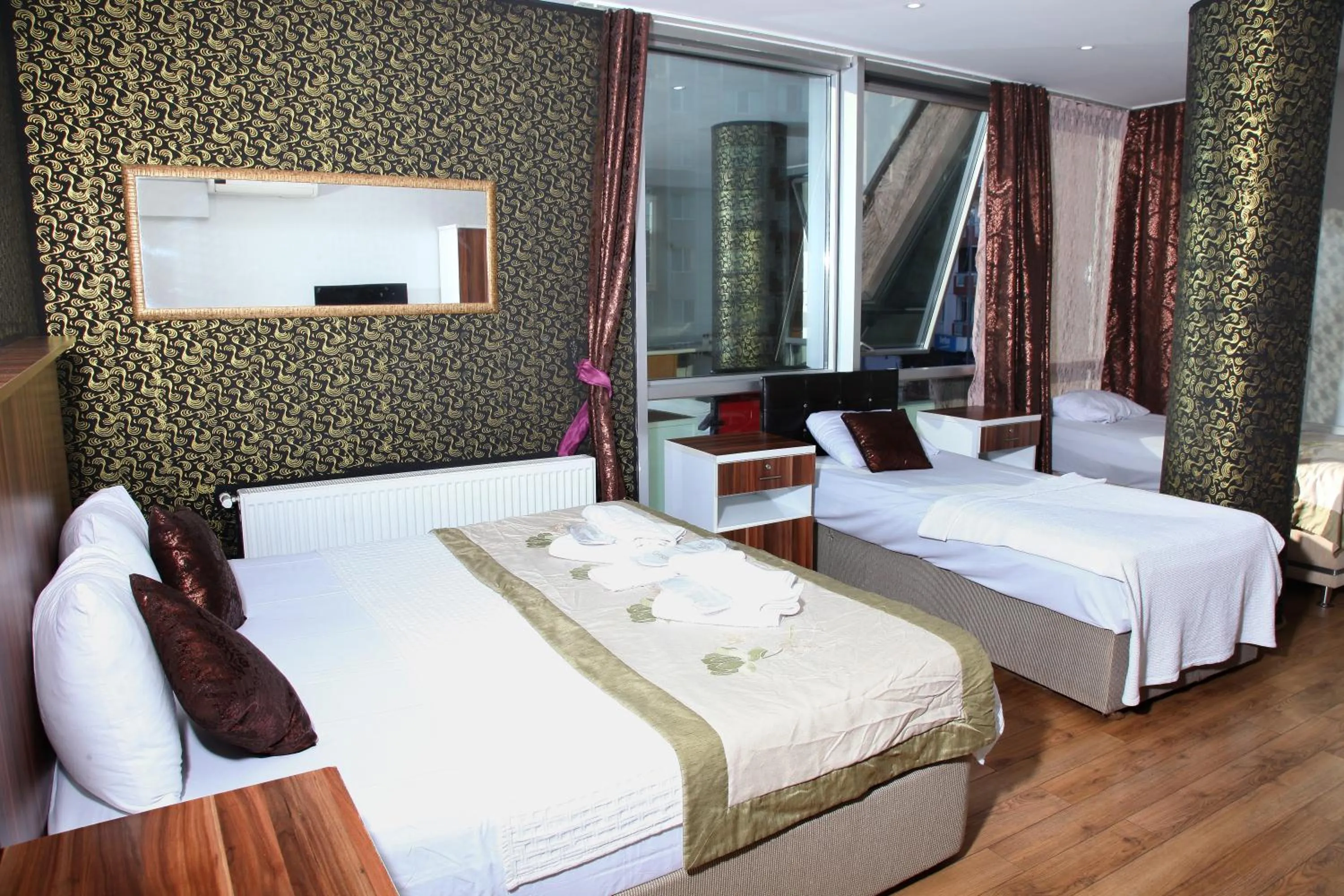 Bed in garden hill hotel