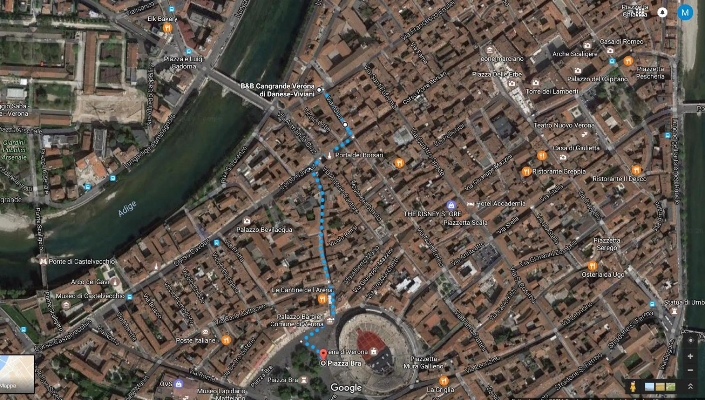 Property building in B&B Cangrande di Danese-Viviani