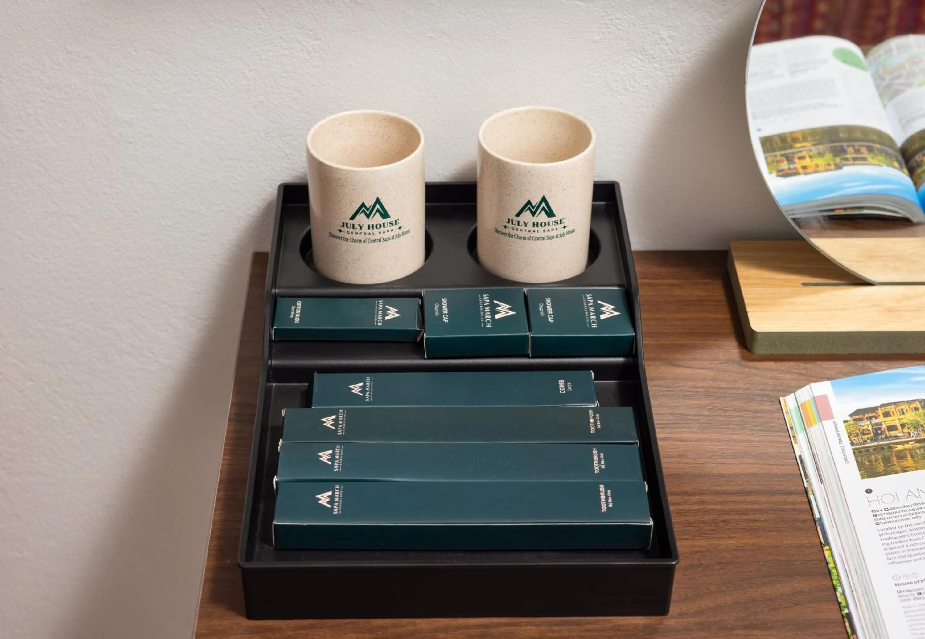 Decorative detail in July House Central Sapa