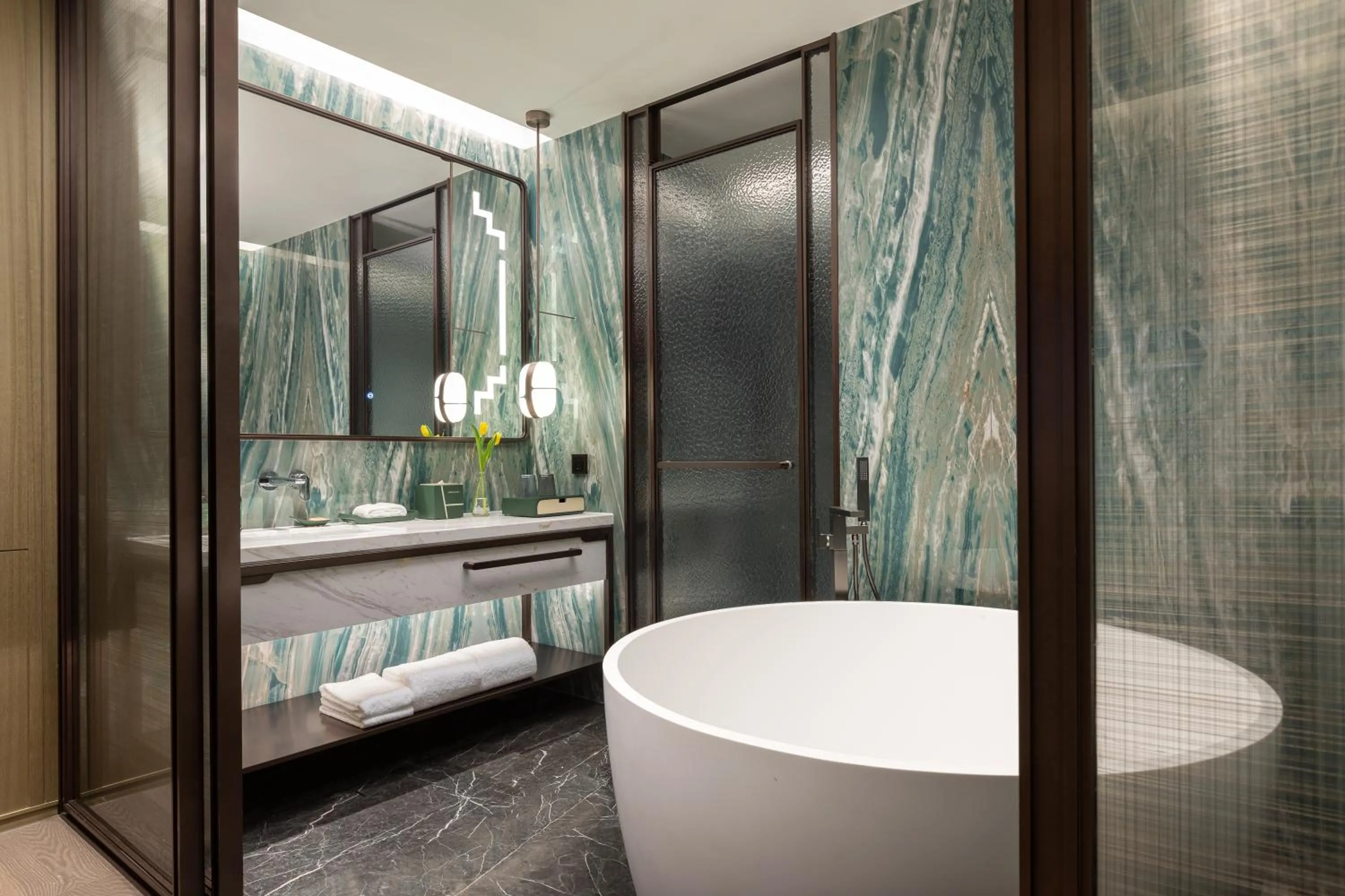 Bathroom in Crowne Plaza Putian by IHG