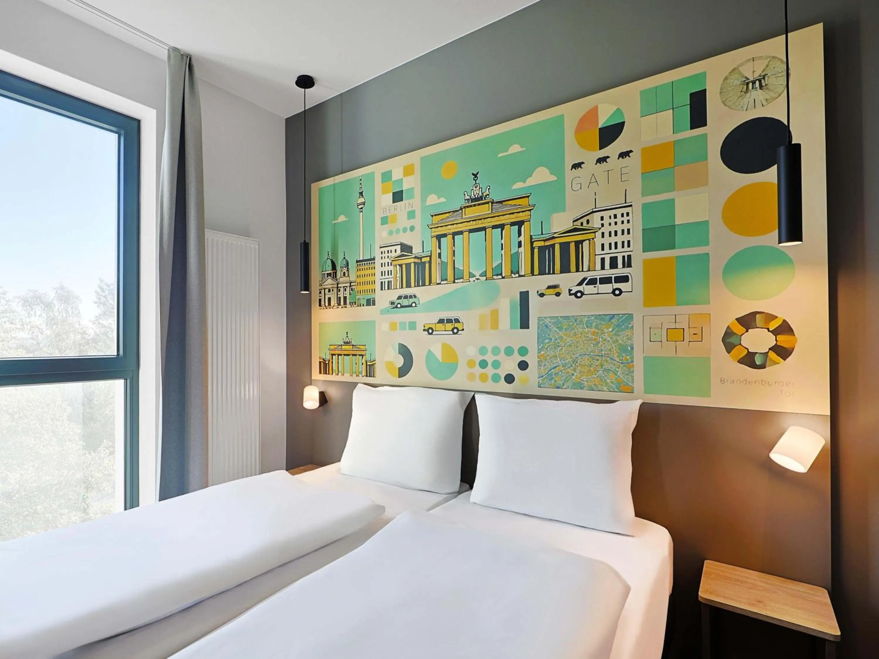 Photo of the whole room, Bed in B&B HOTEL Berlin Airport-Nord