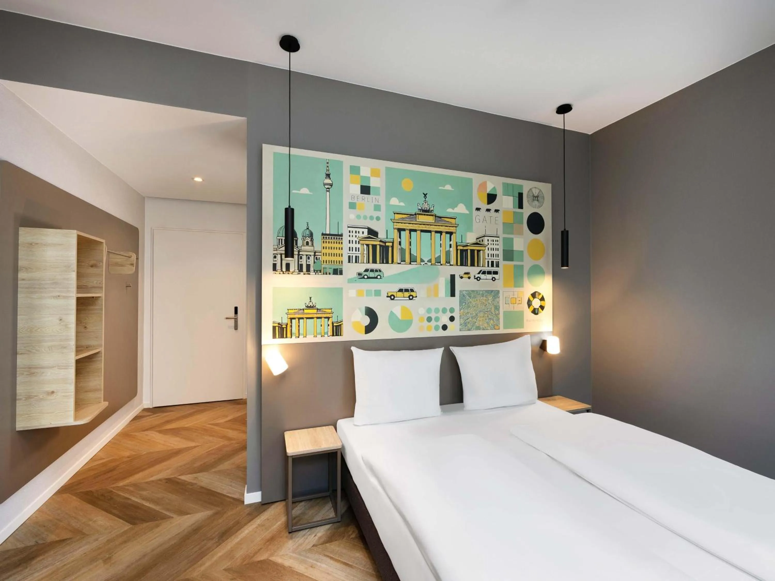 Photo of the whole room, Bed in B&B HOTEL Berlin Airport-Nord