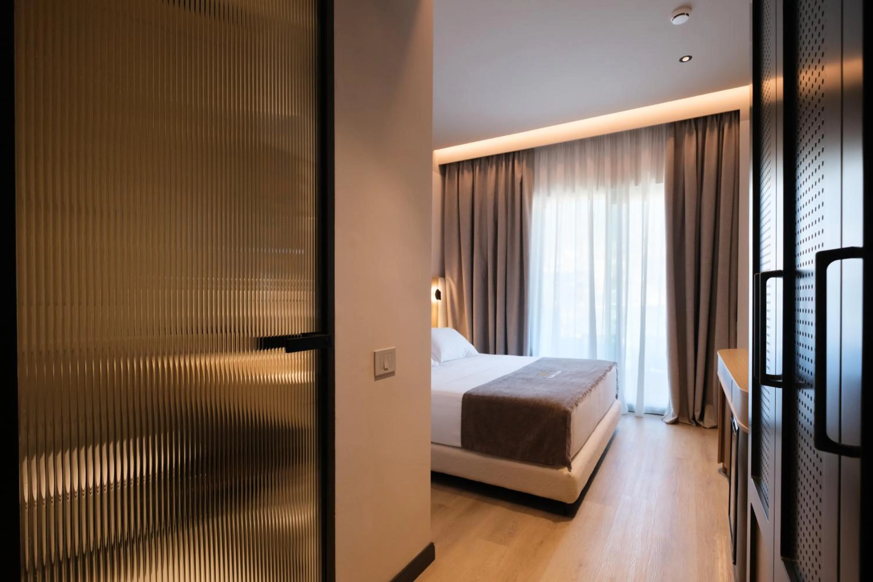 Bed in Saint Nicolas Hotel