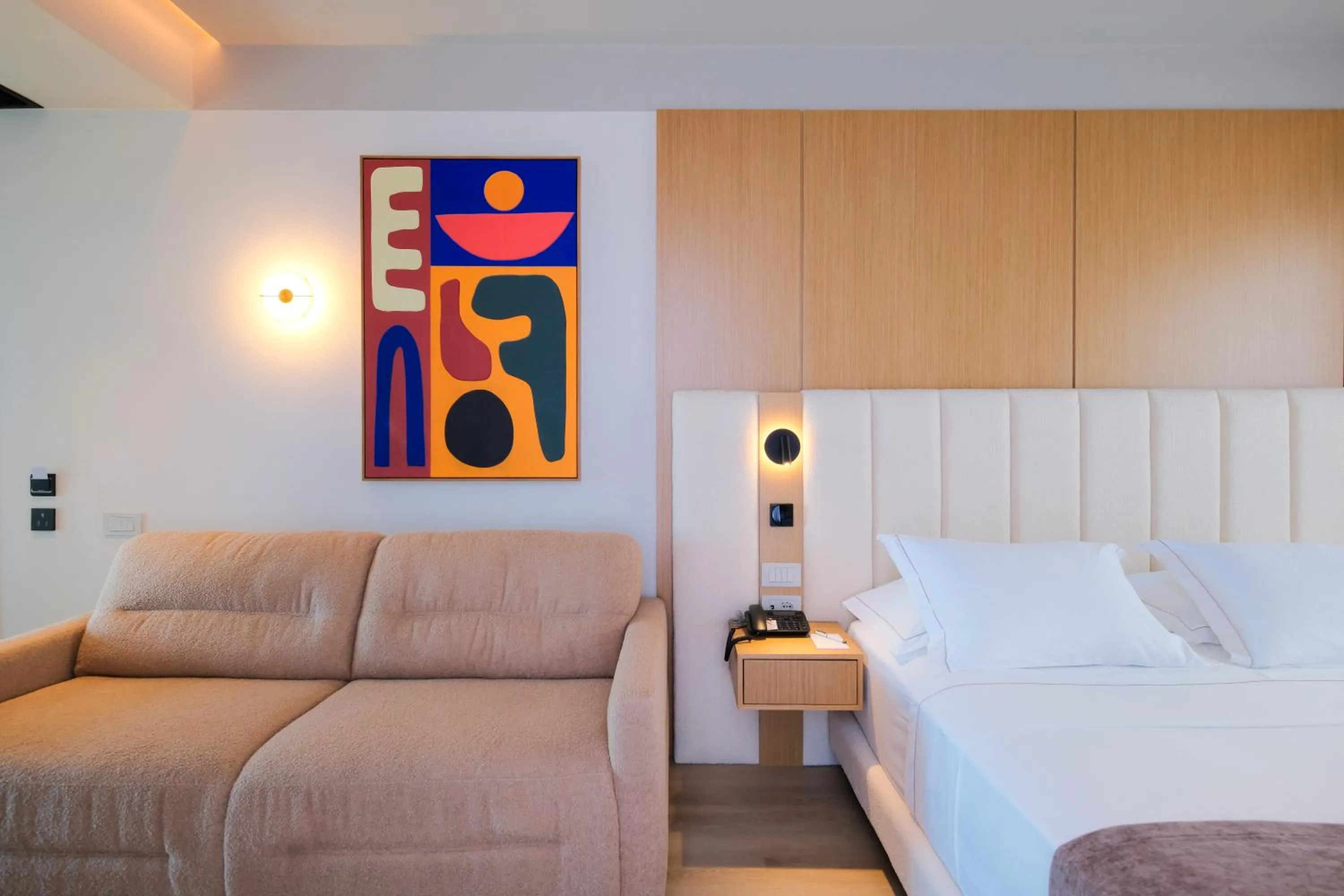 Bed in Saint Nicolas Hotel