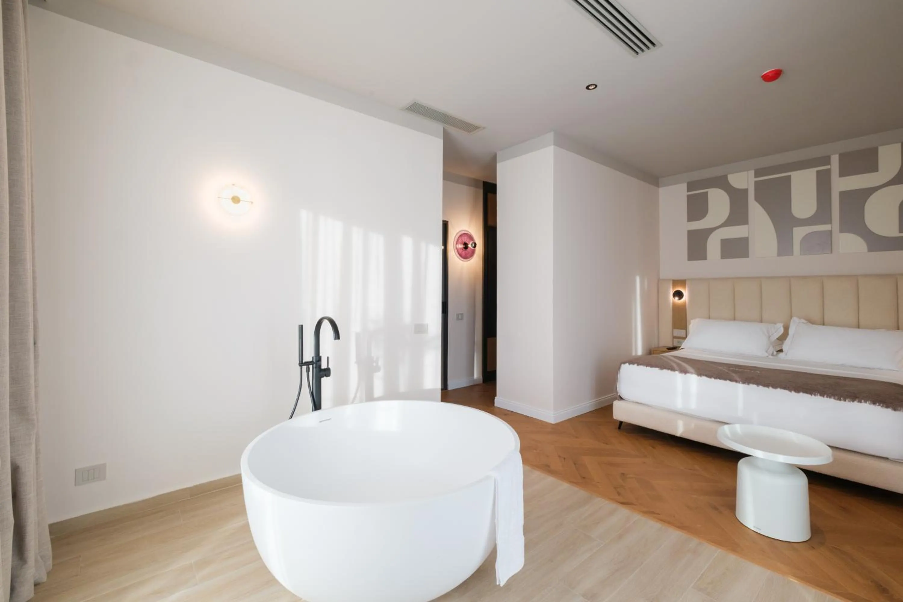 Bed in Saint Nicolas Hotel