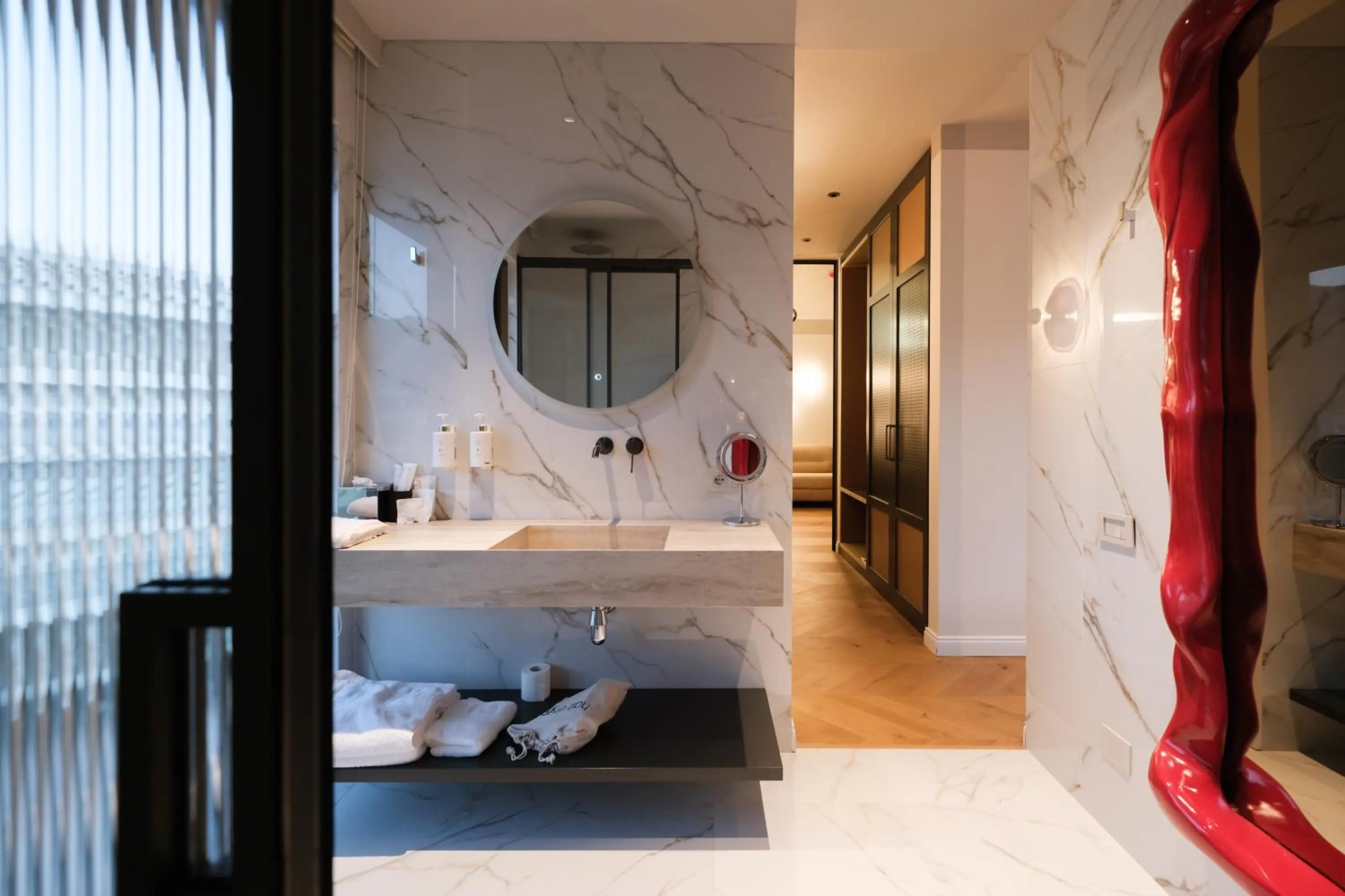 Bed in Saint Nicolas Hotel