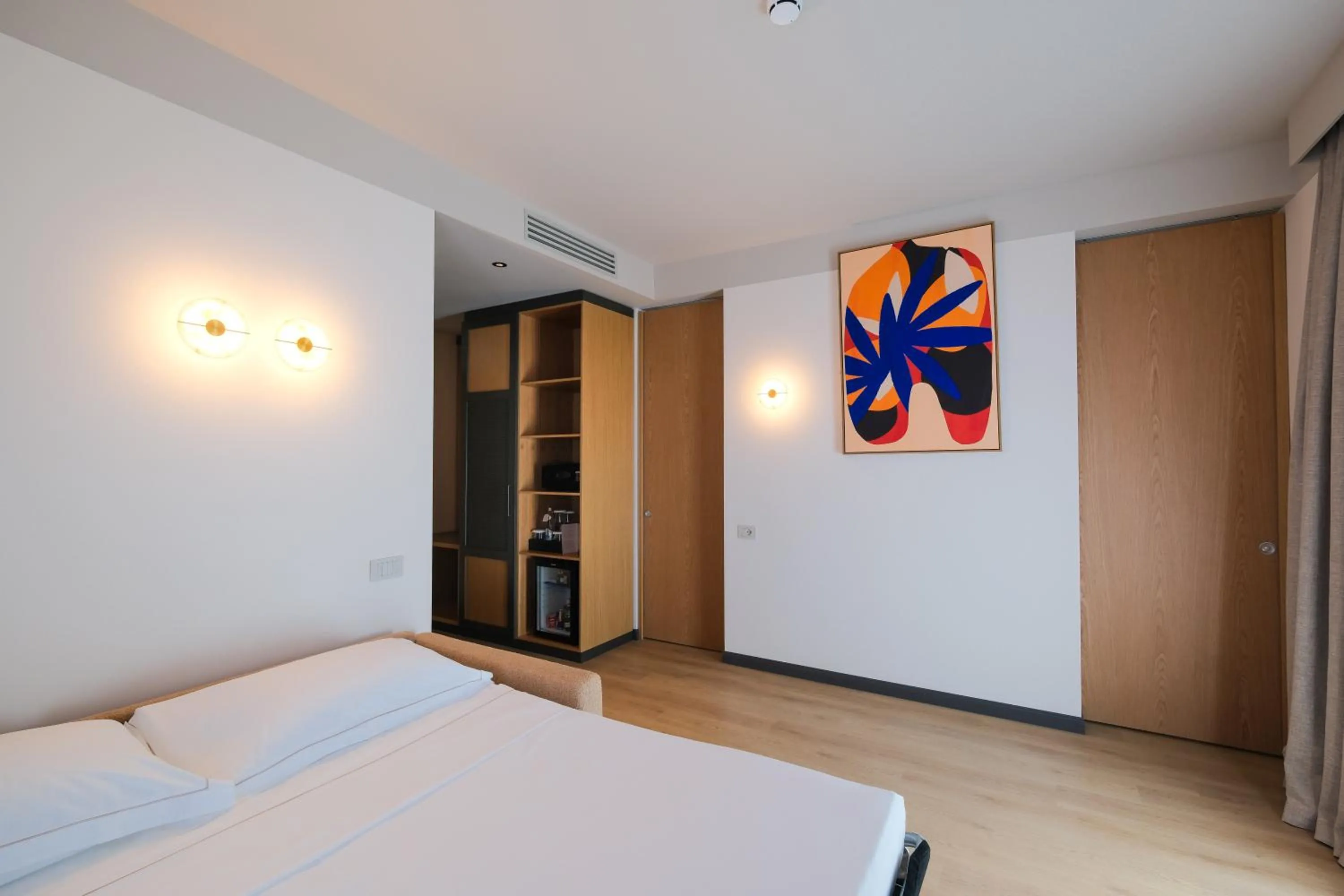 Bed in Saint Nicolas Hotel