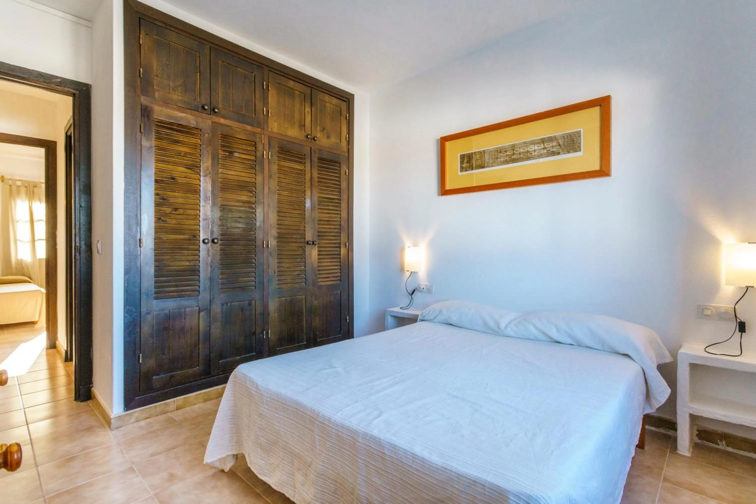 Bed in Apartamentos Posidonia