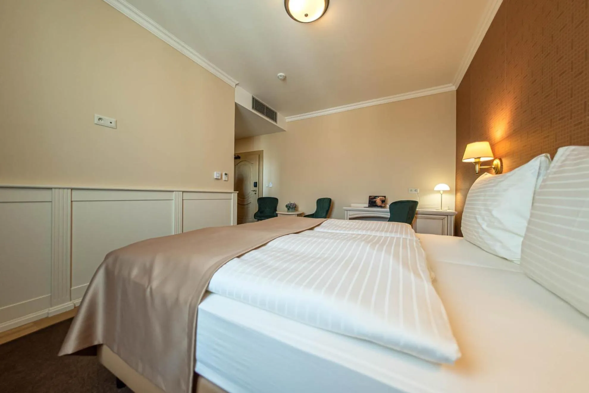 Bedroom, Bed in Wellness Hotel Pivovar Monopol