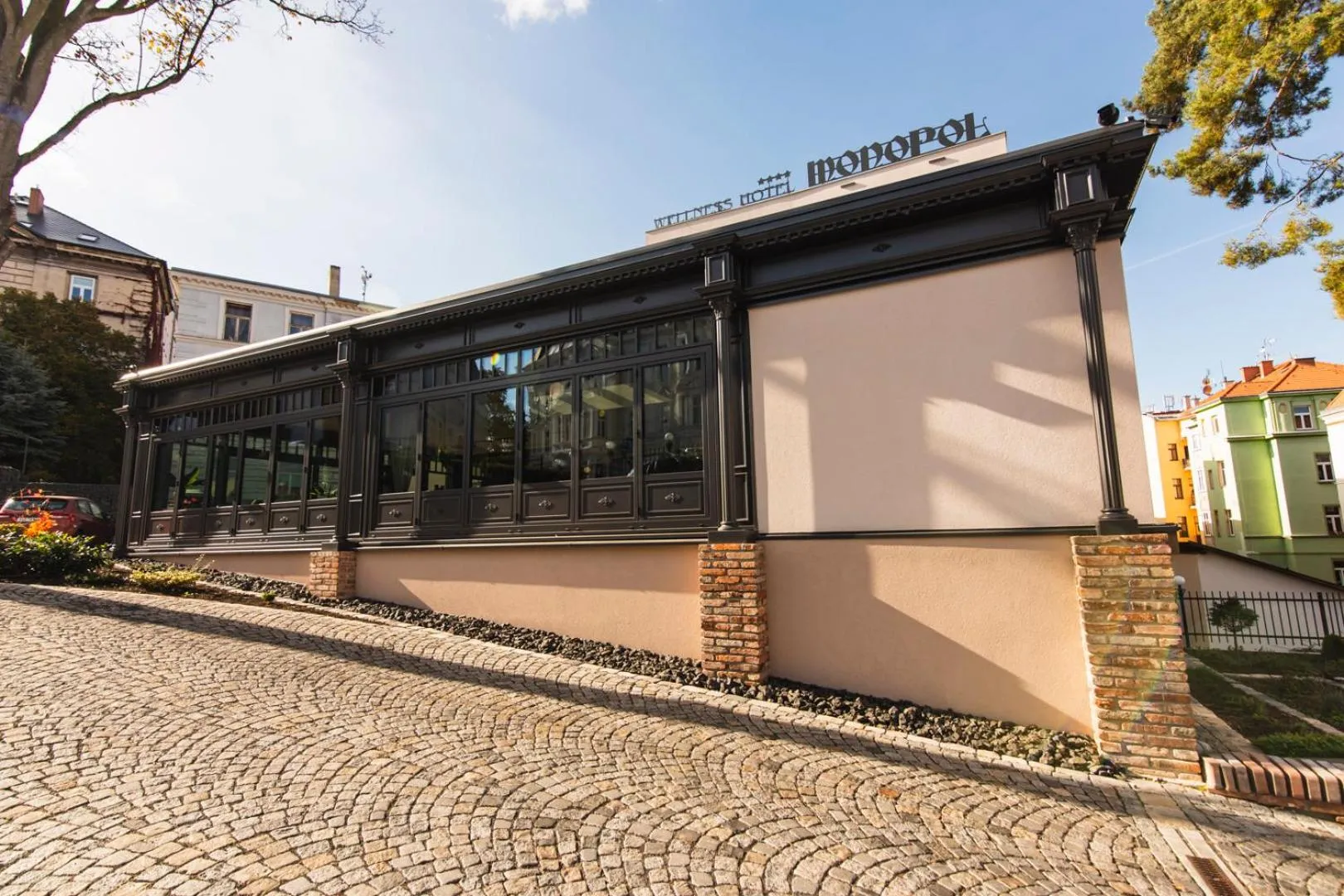 Property building in Wellness Hotel Pivovar Monopol