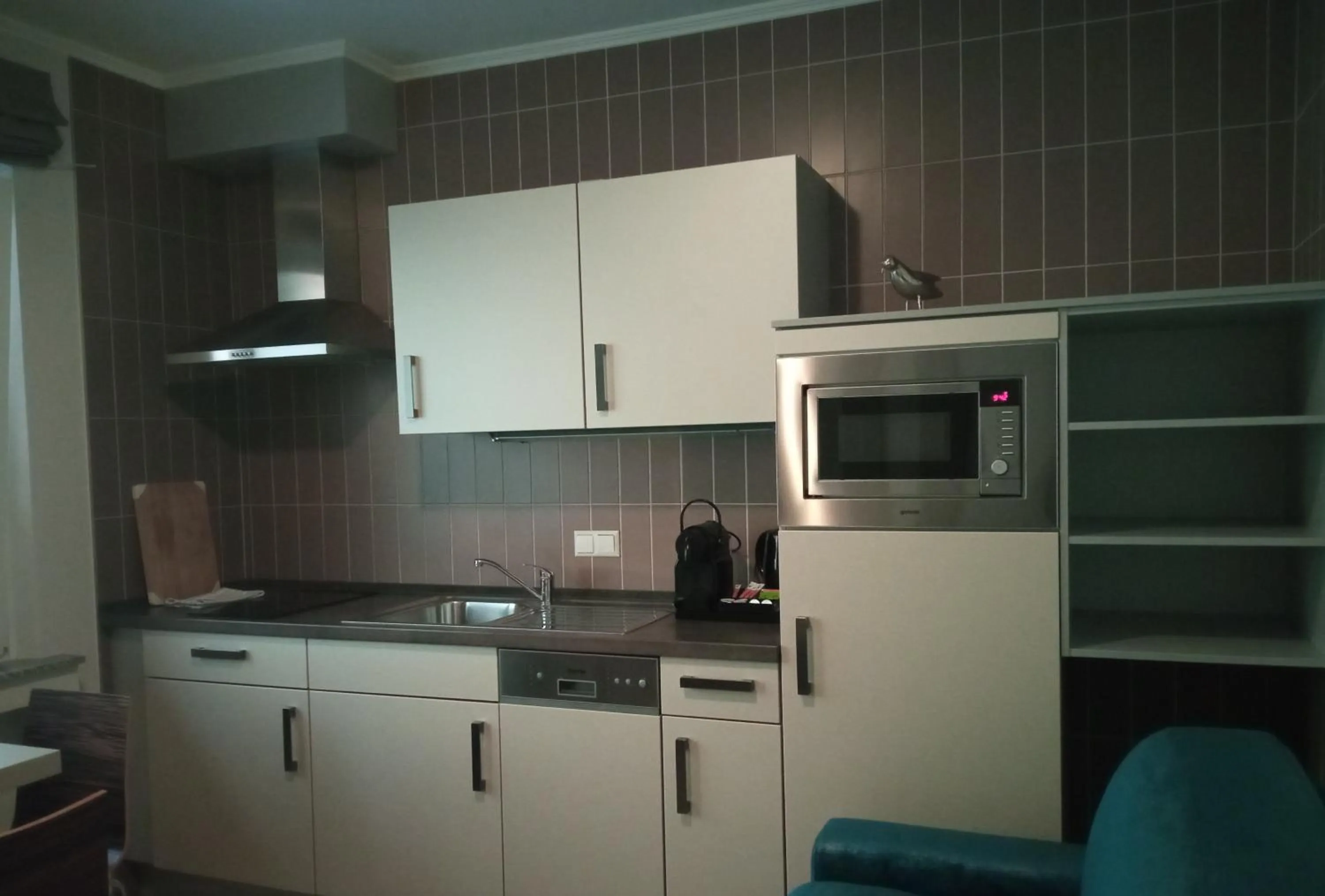 Kitchen or kitchenette in Appart-Hotel Gwendy