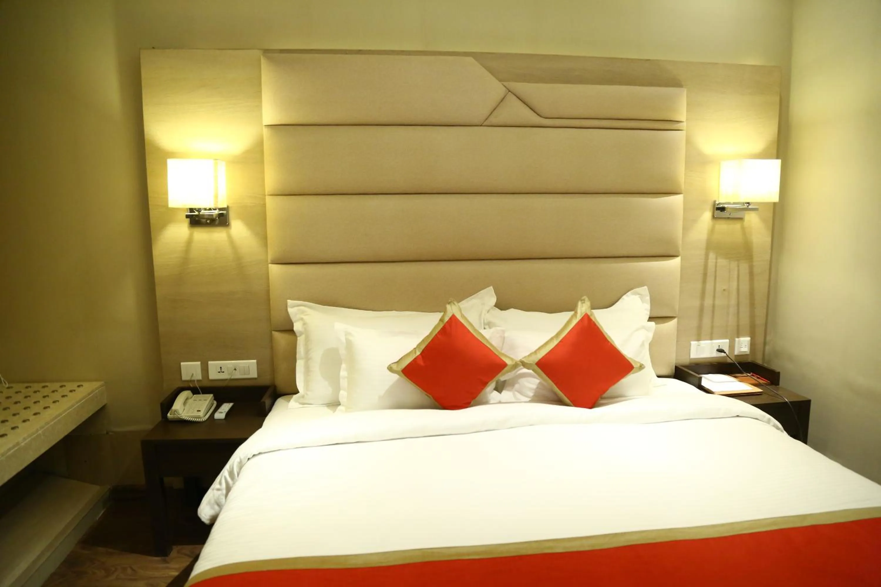 Bedroom, Bed in The Fern Residency