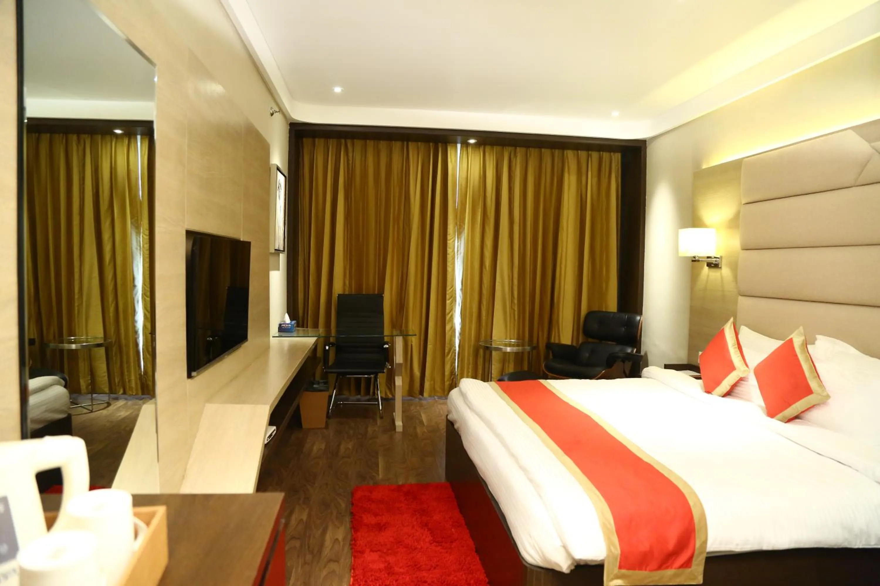 Bedroom, Bed in The Fern Residency