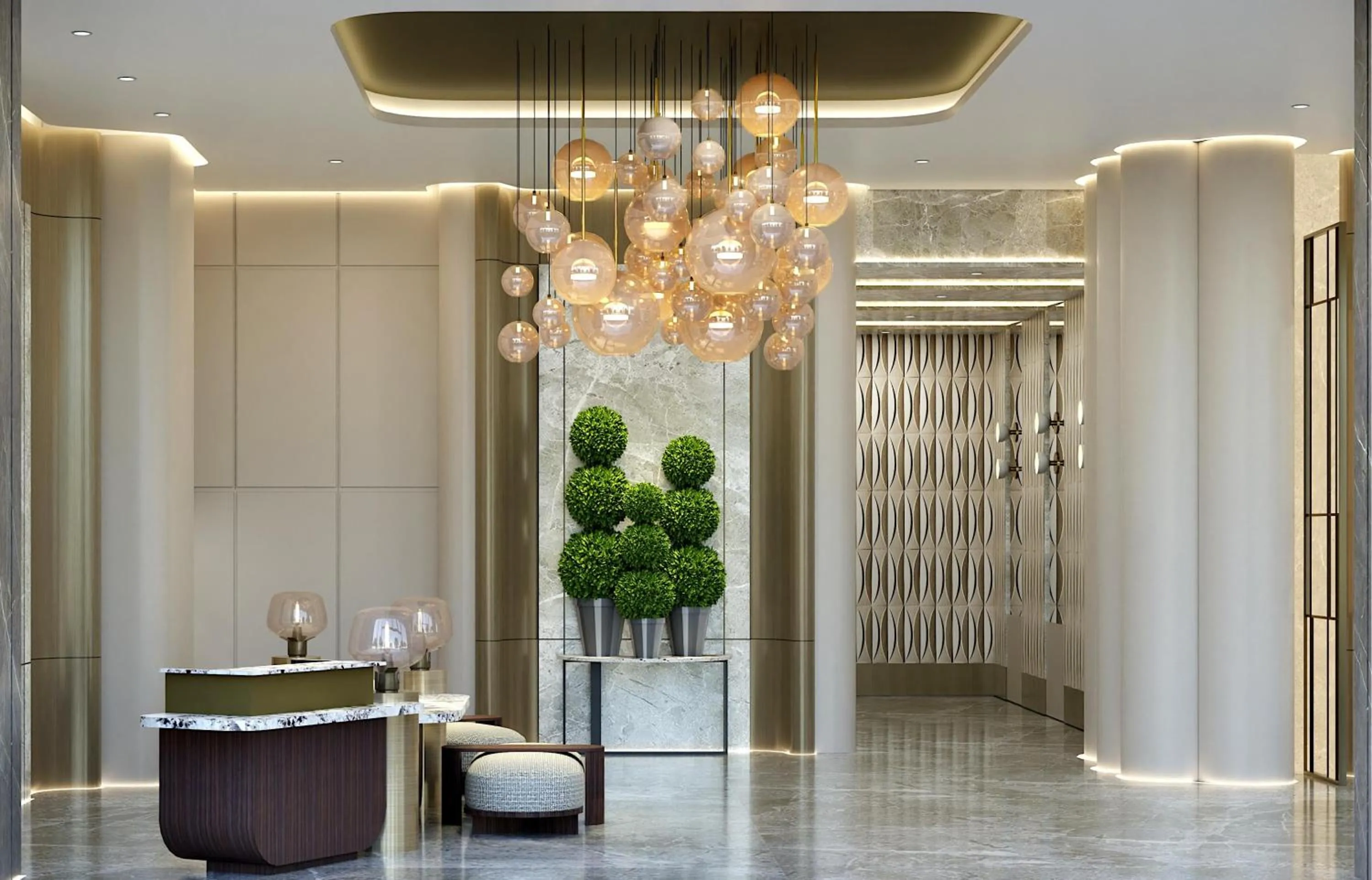 Lobby or reception in Somerset Queen City Semarang