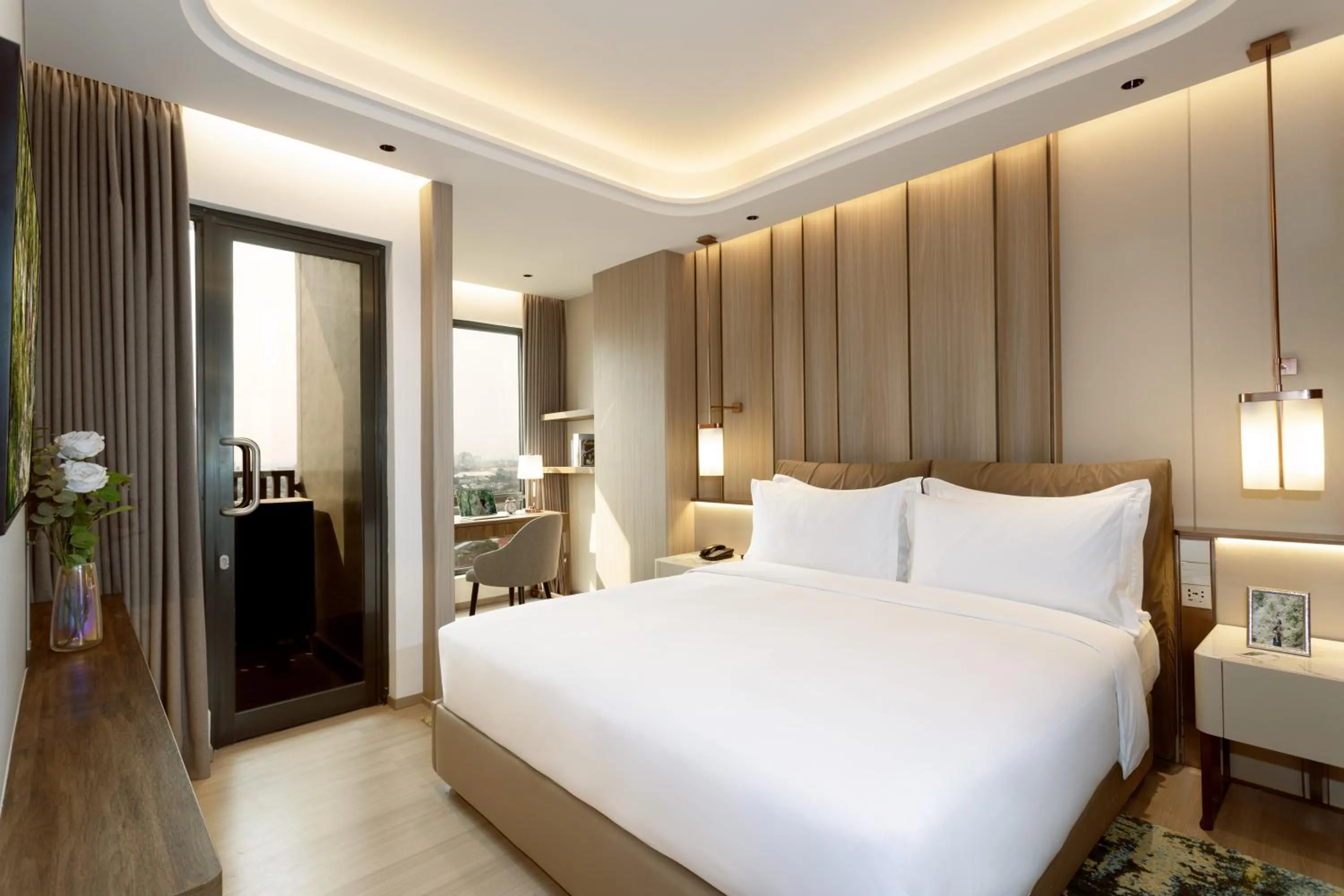 Bed in Somerset Queen City Semarang