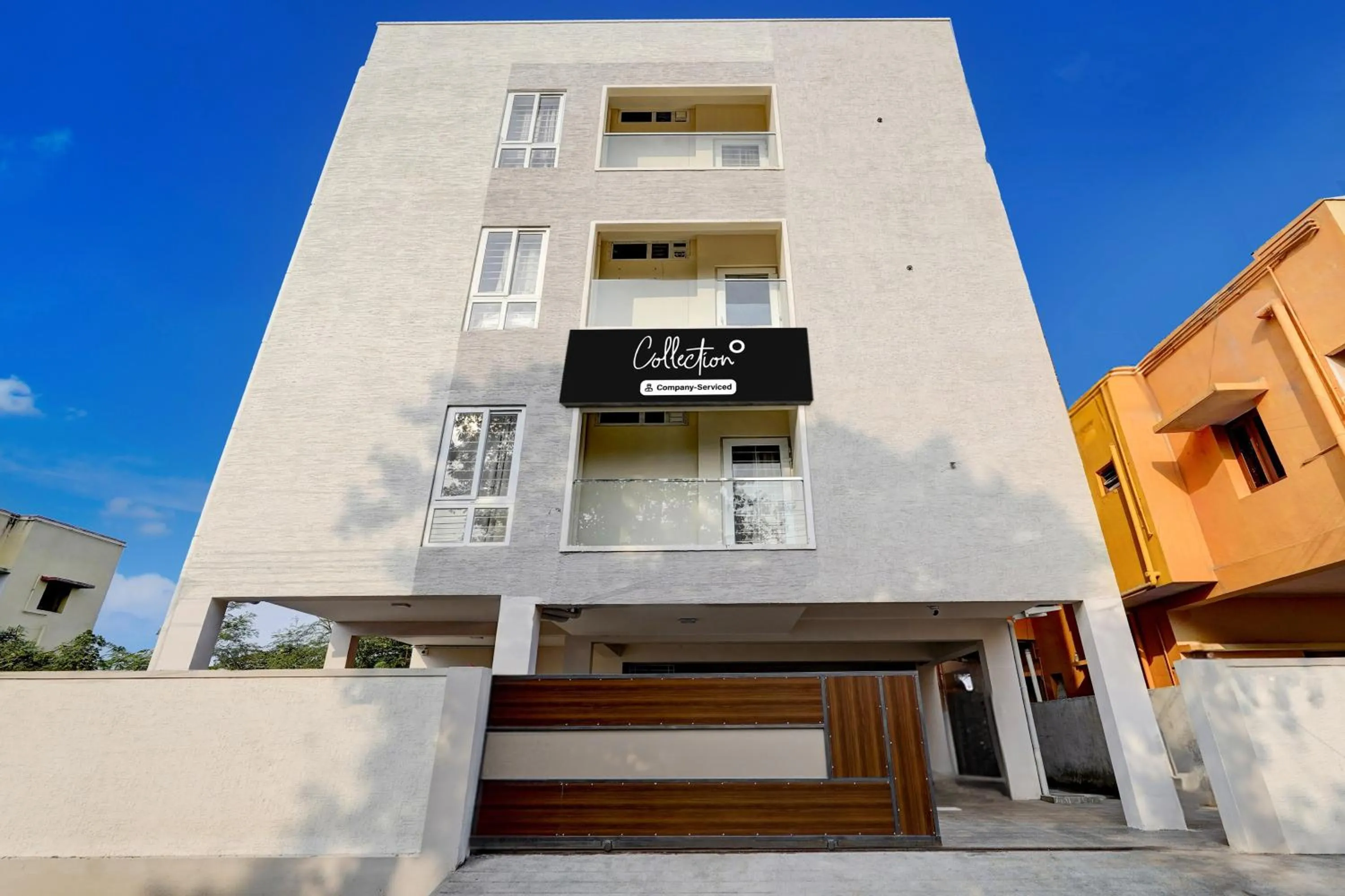 Facade/entrance in Super Collection O Sholinganallur Chennai Formerly Nimalan Residenc