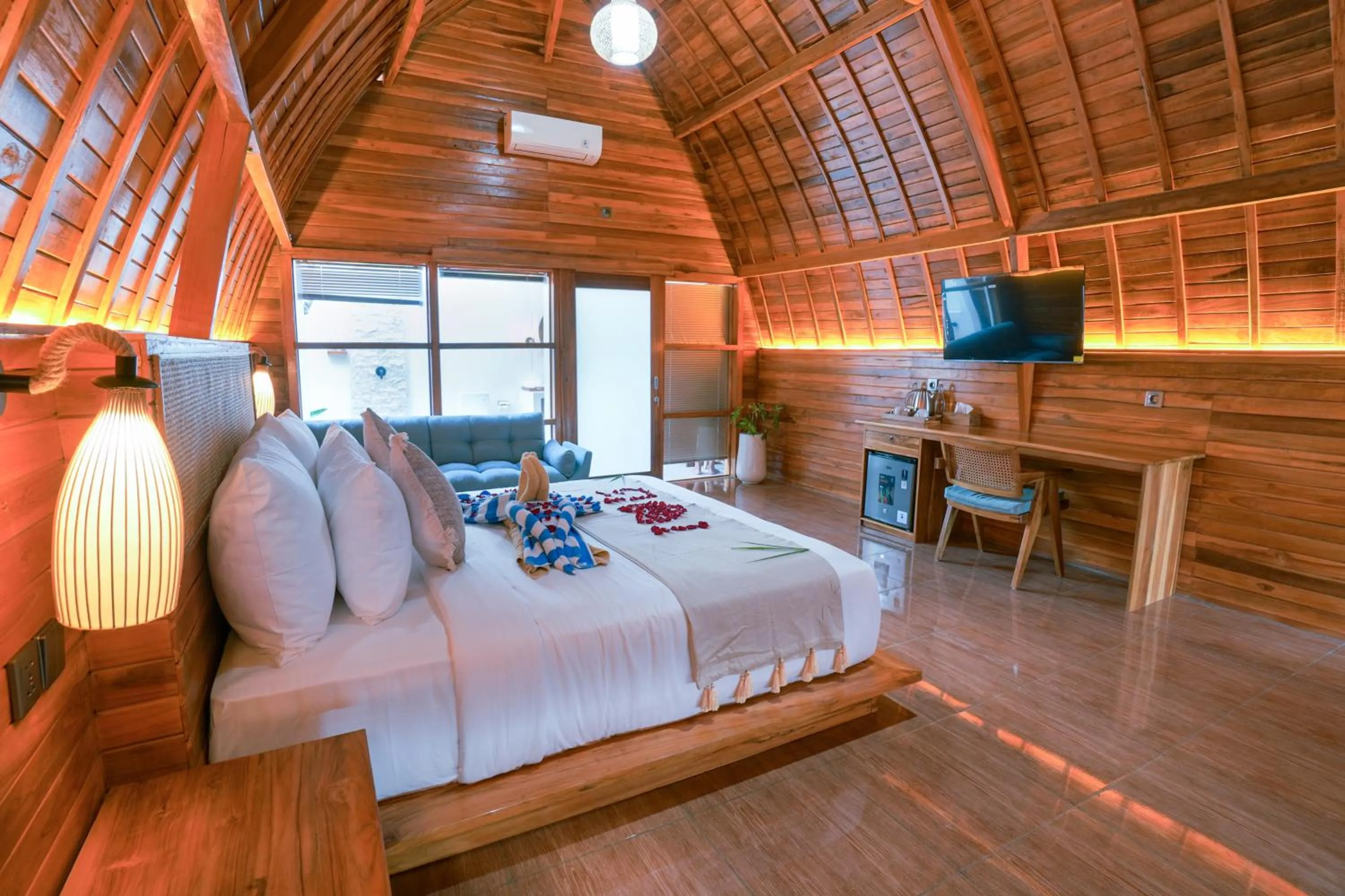 Bed in Samplangan Penida Resort