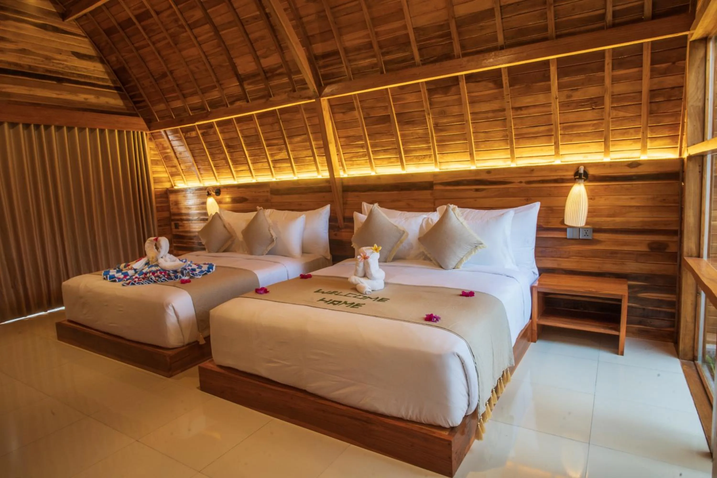 Bed in Samplangan Penida Resort