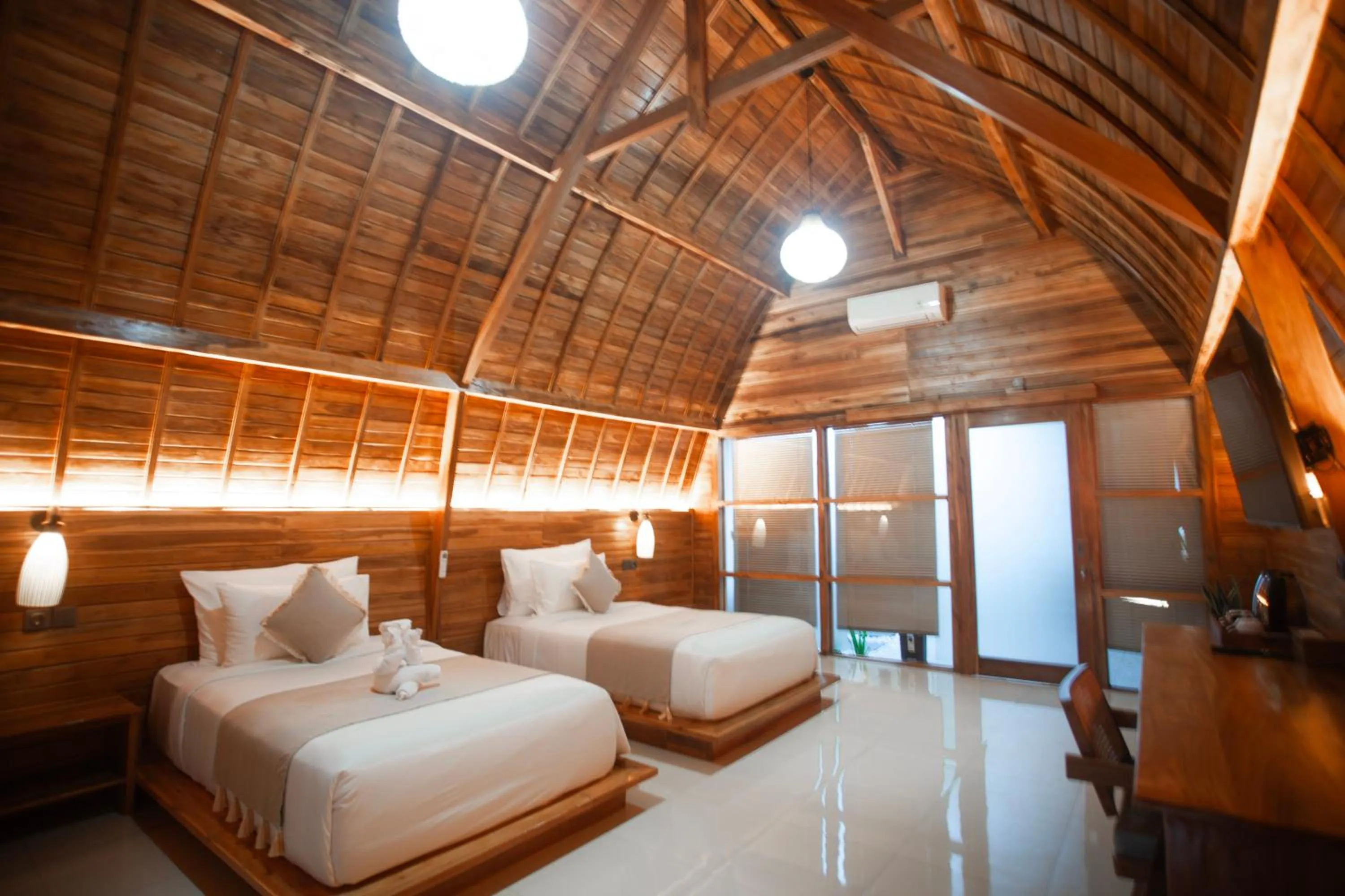 Bed in Samplangan Penida Resort