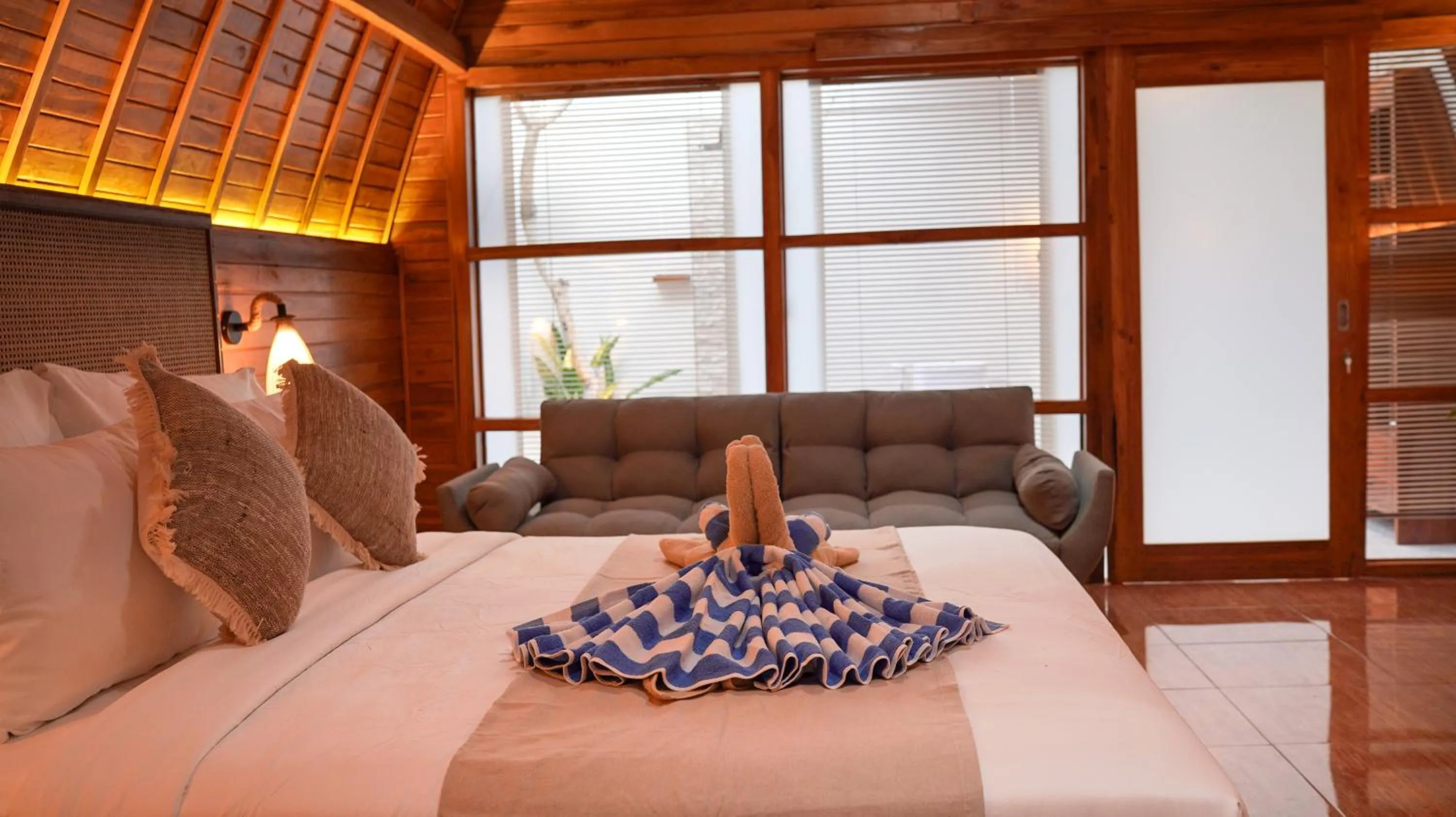 Bed in Samplangan Penida Resort