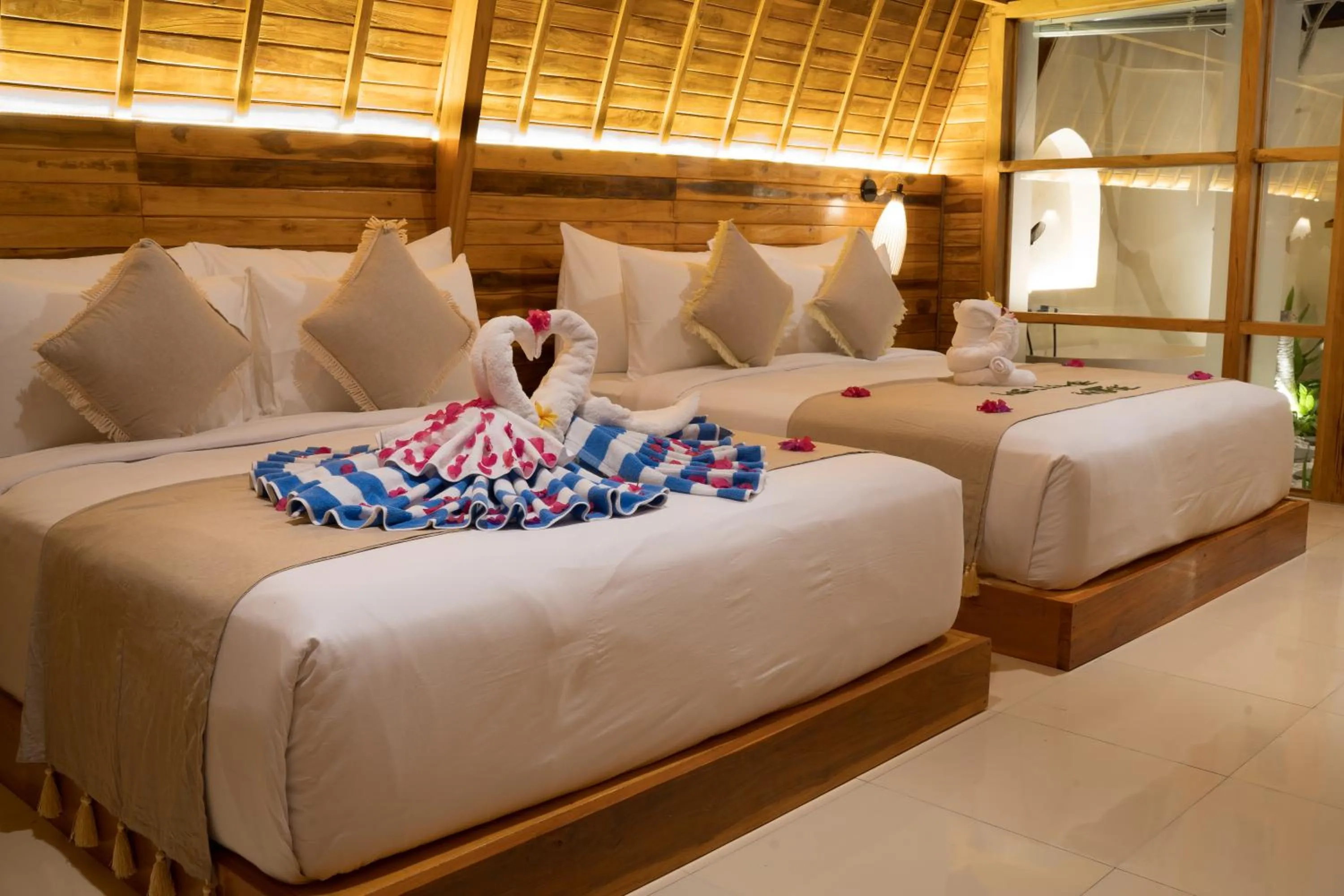 Bed in Samplangan Penida Resort