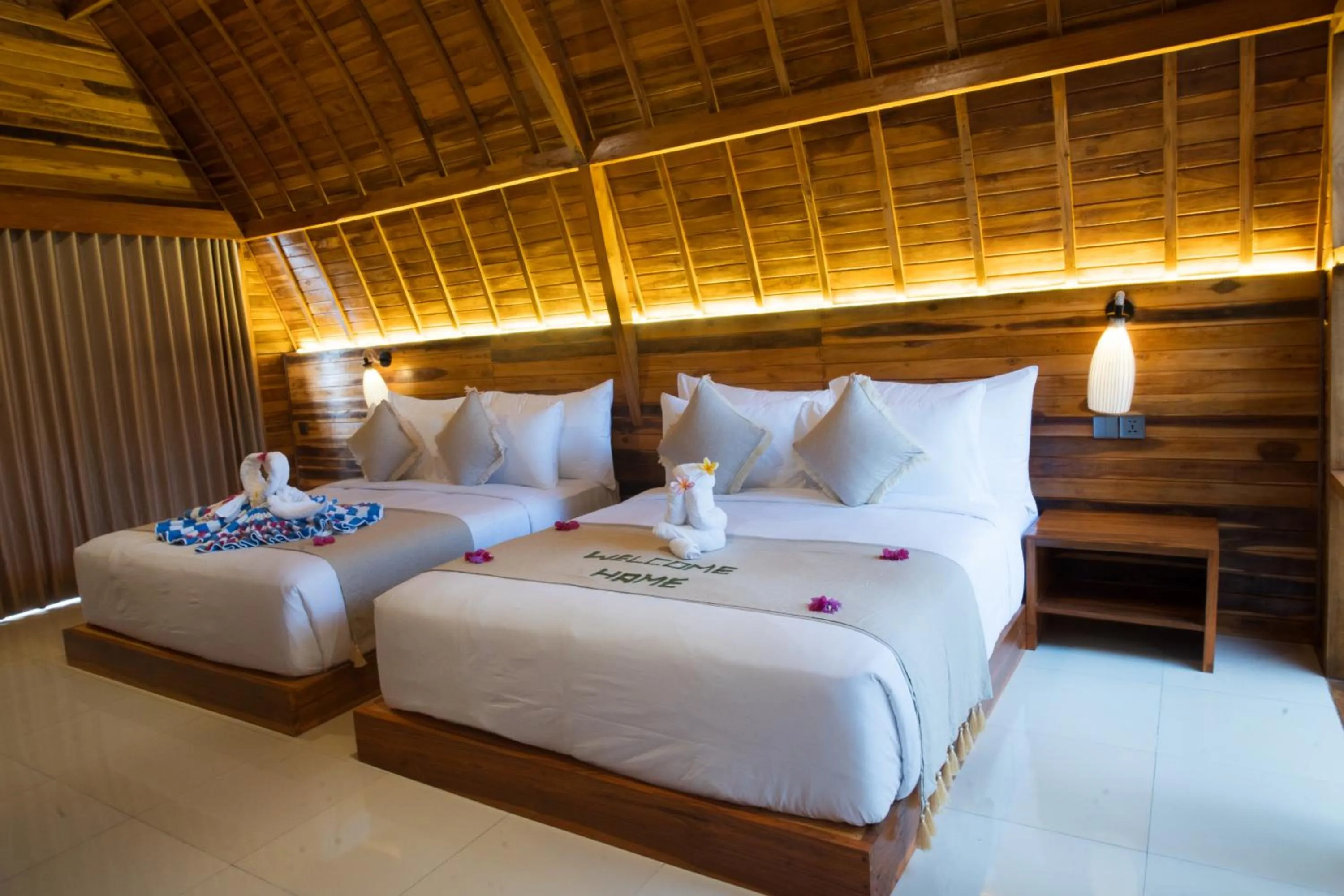 Bed in Samplangan Penida Resort