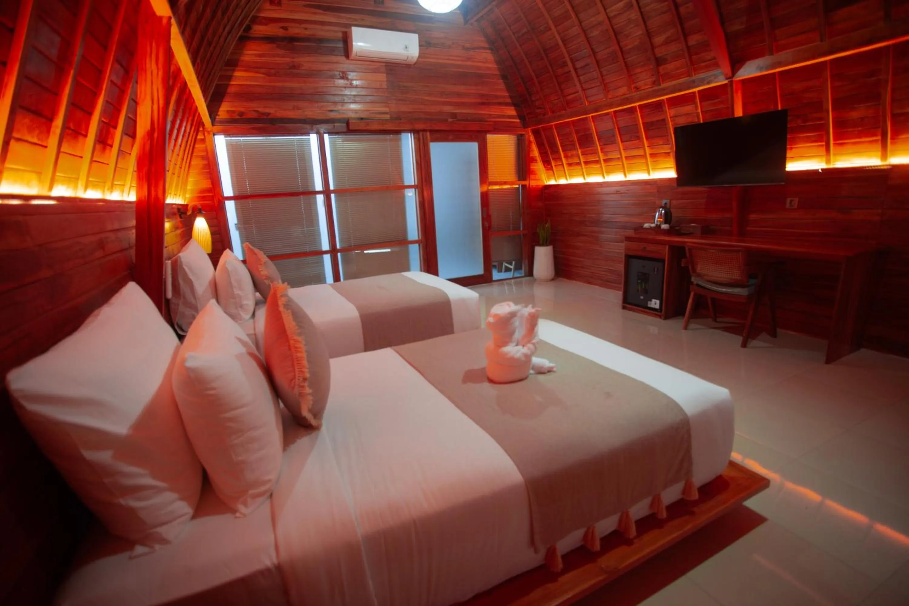 Bed in Samplangan Penida Resort