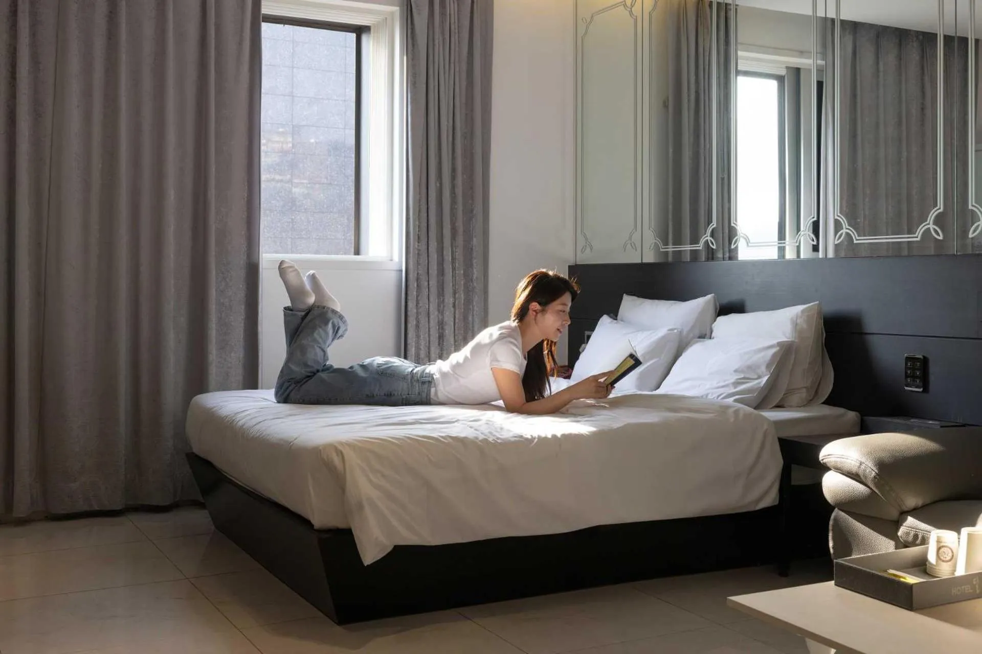 Bed in Hotel Moon Cheonan ShinBuldang