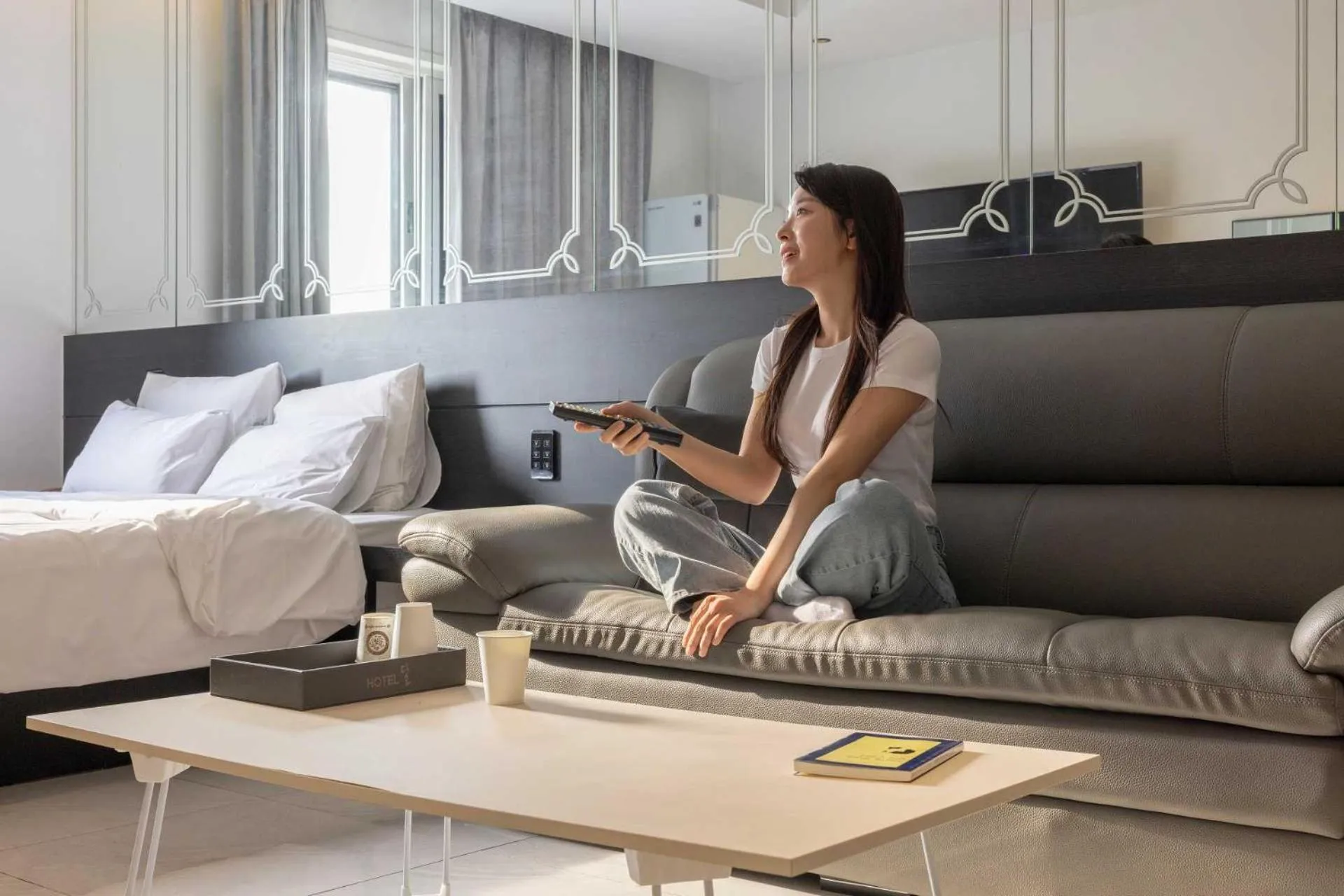 Seating area in Hotel Moon Cheonan ShinBuldang