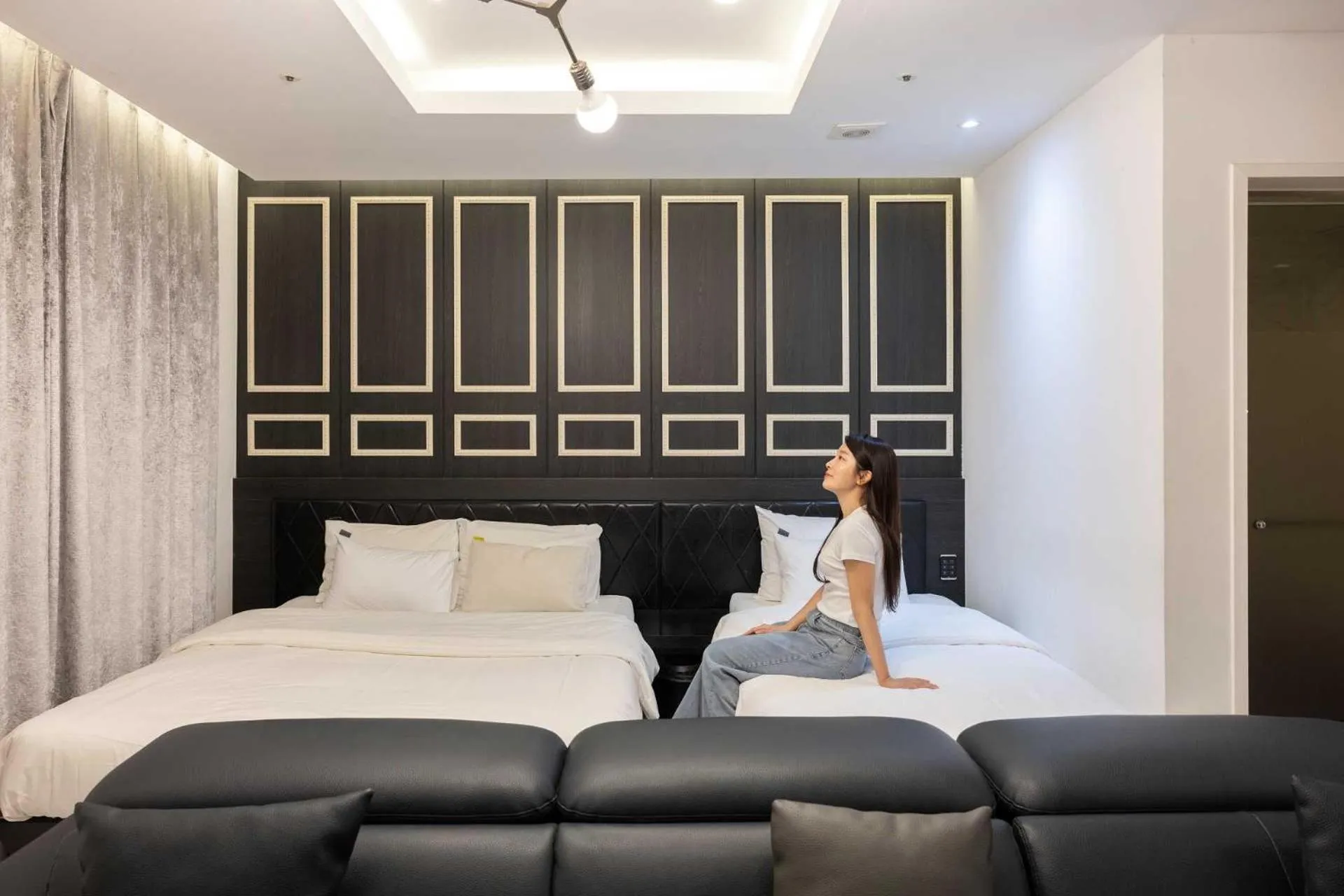 Bedroom, Bed in Hotel Moon Cheonan ShinBuldang