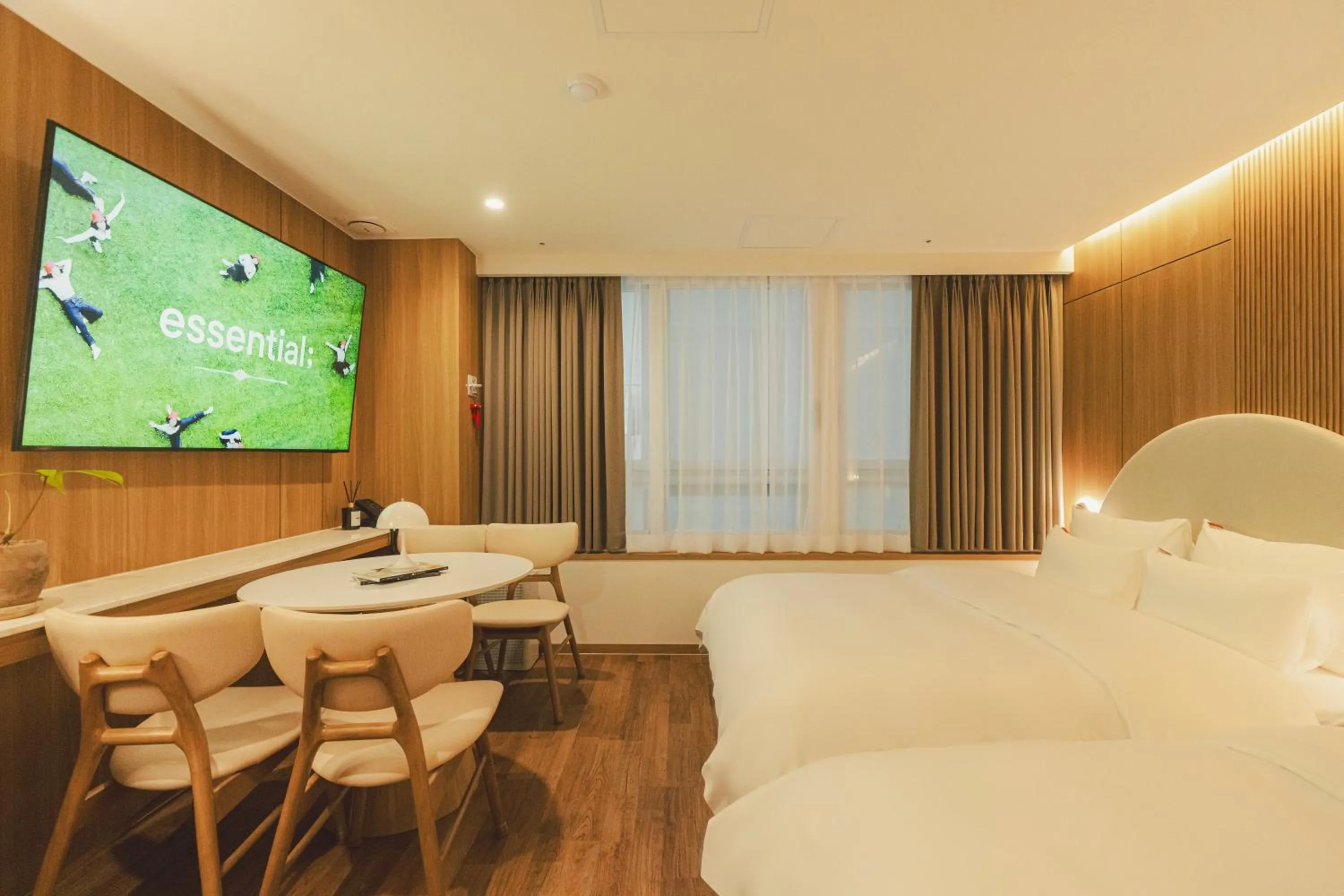 Bedroom in Cheonan Buldang Hound Hotel