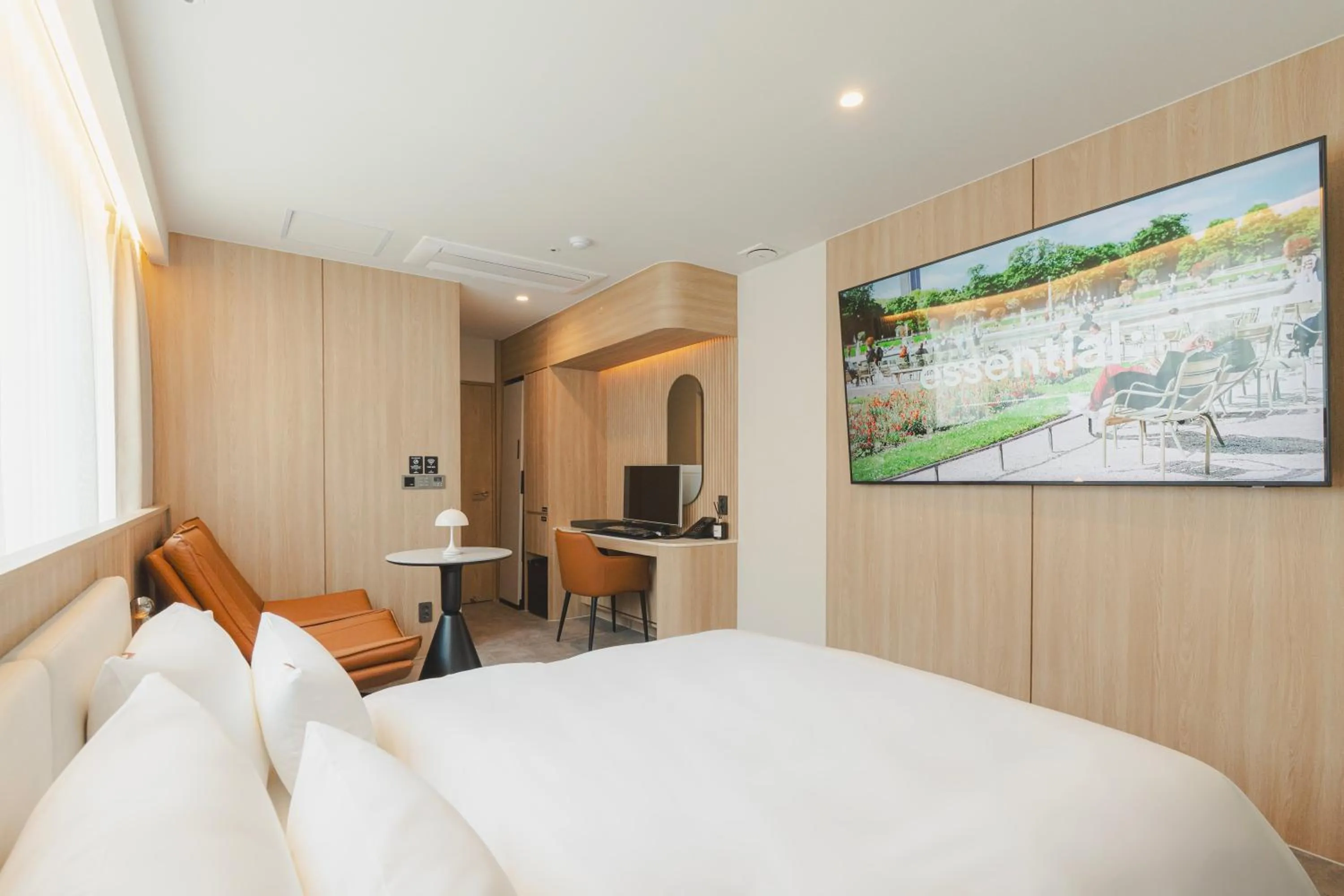 Bed in Cheonan Buldang Hound Hotel