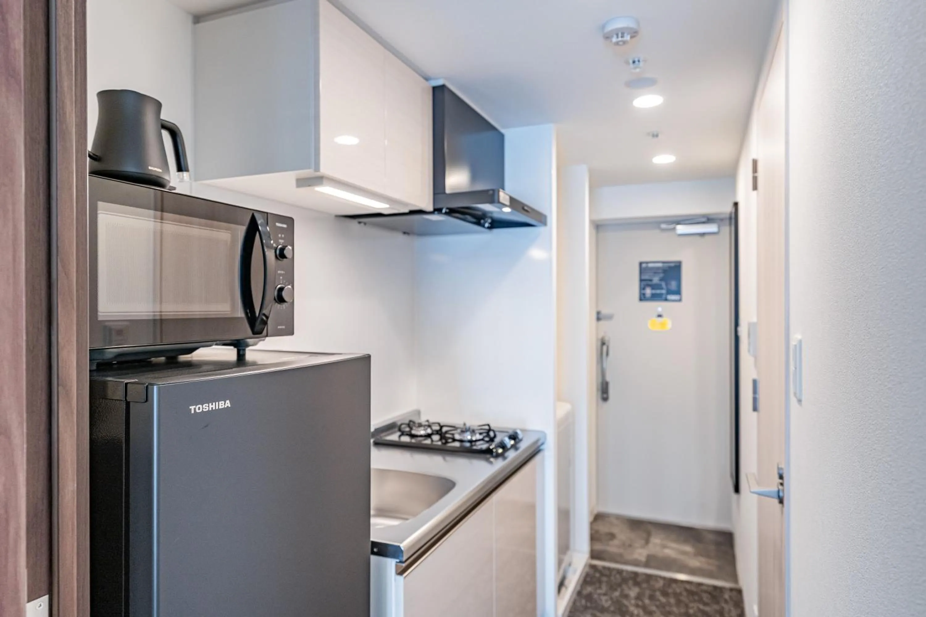 Kitchen or kitchenette in Apartment Hotel 11 Osaka Dome