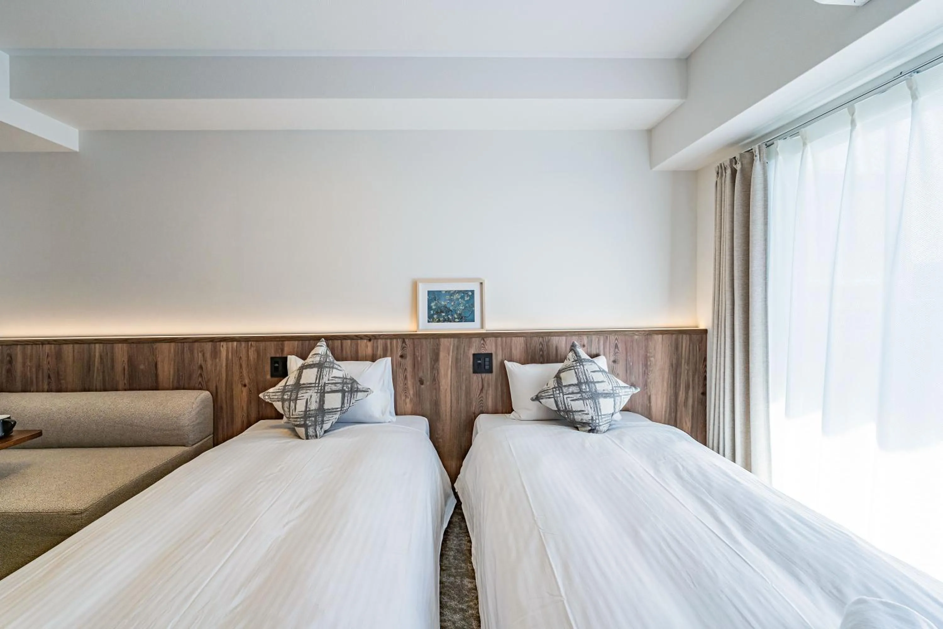 Bed in Apartment Hotel 11 Osaka Dome