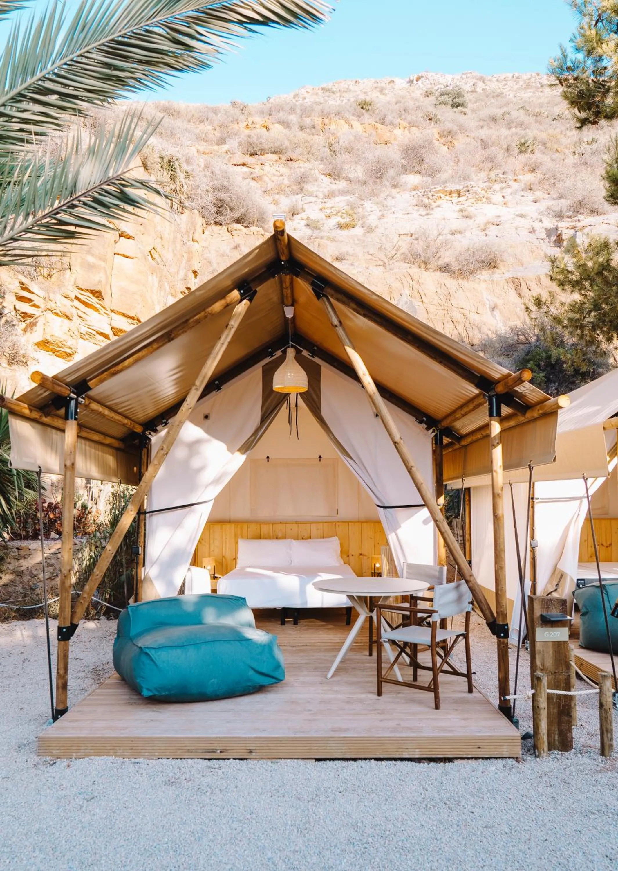 Natural landscape in Camping El Portus