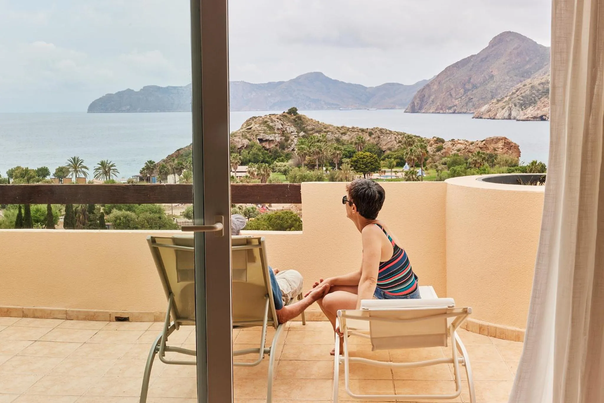 Natural landscape in Camping El Portus