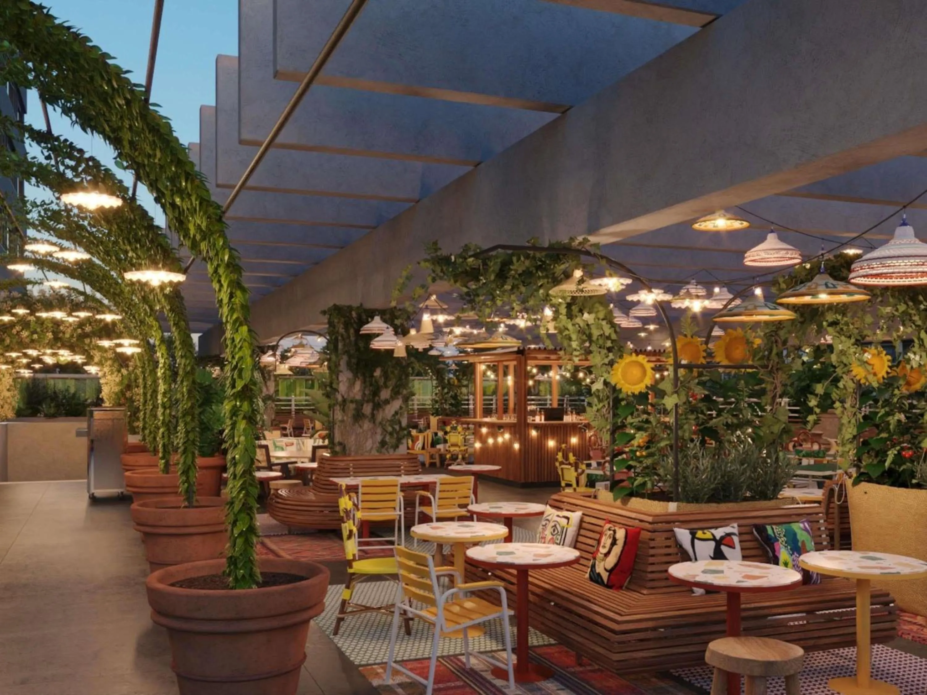 Lounge or bar in Mama Shelter Zurich