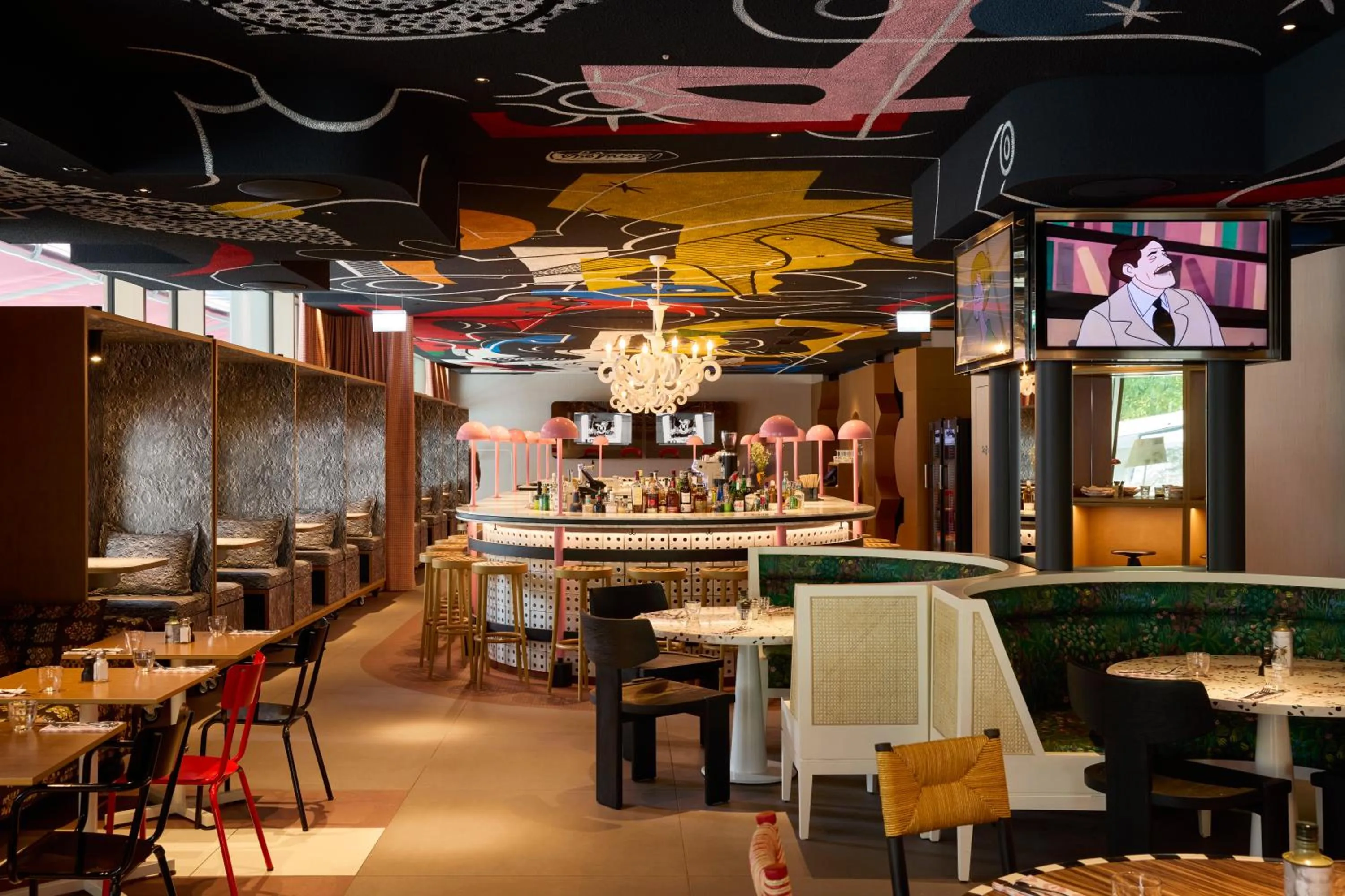 Lounge or bar in Mama Shelter Zurich