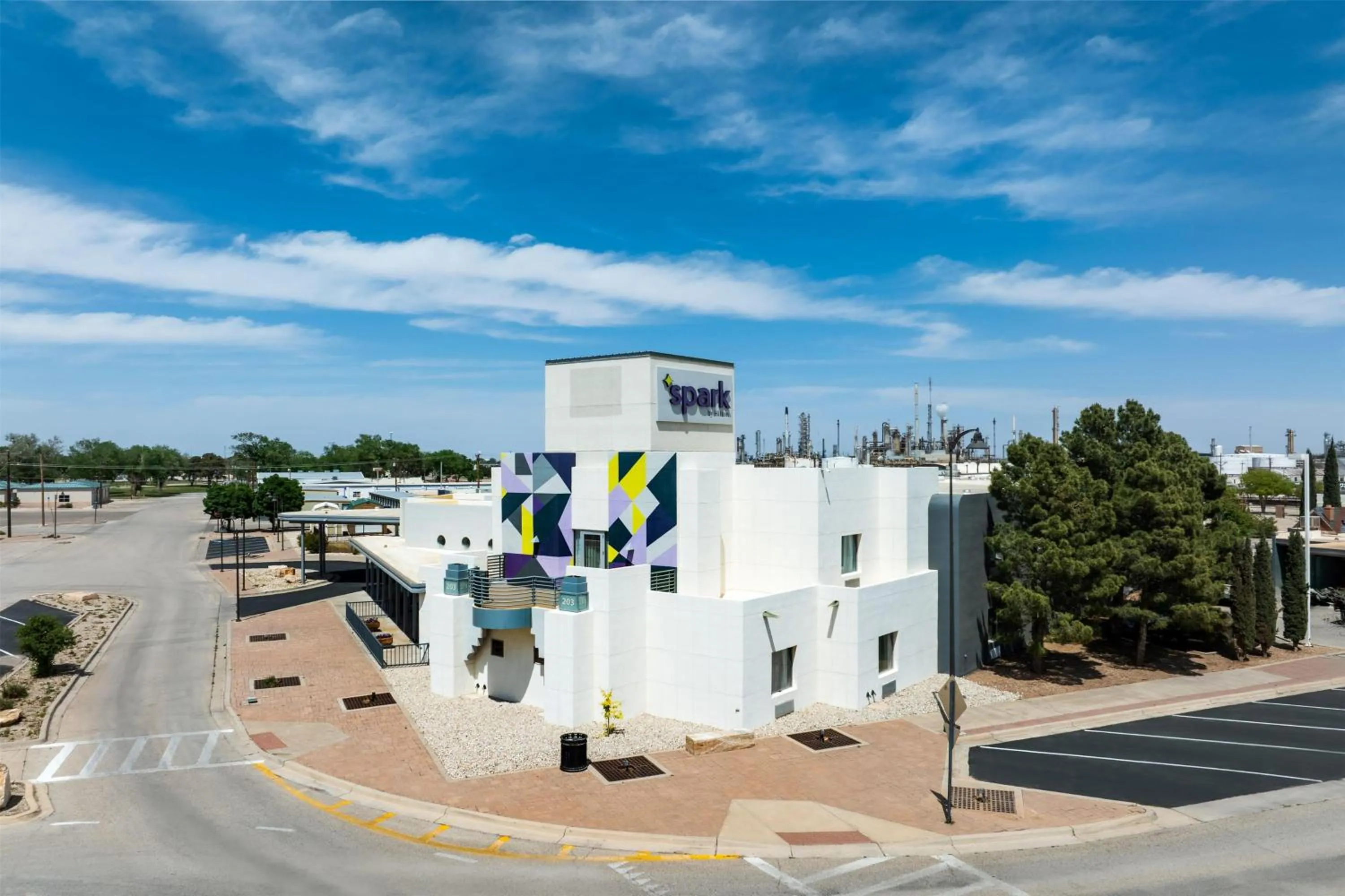 Property building in Spark by Hilton Artesia