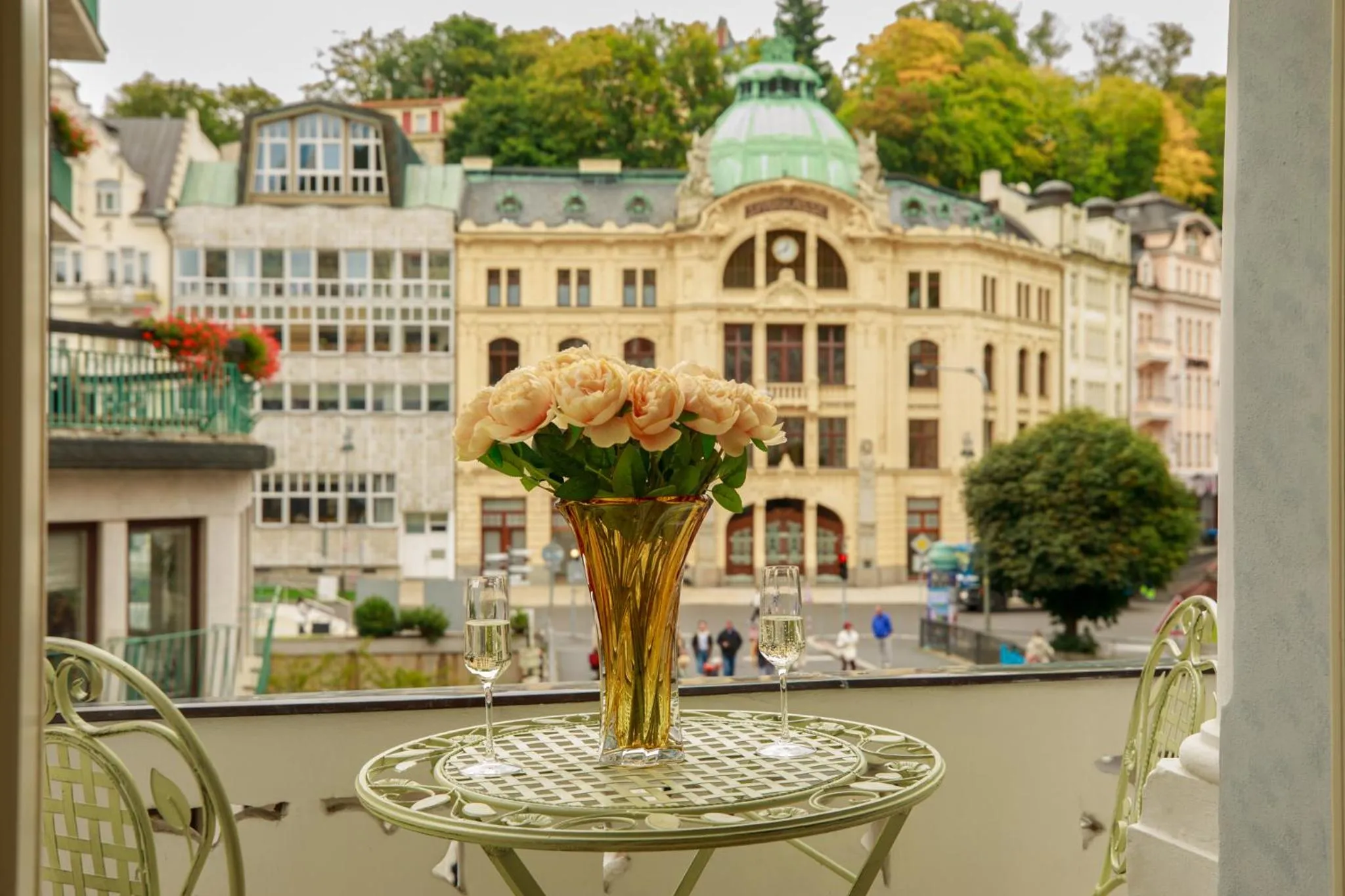 Balcony/Terrace in Hotel Golden Lamb