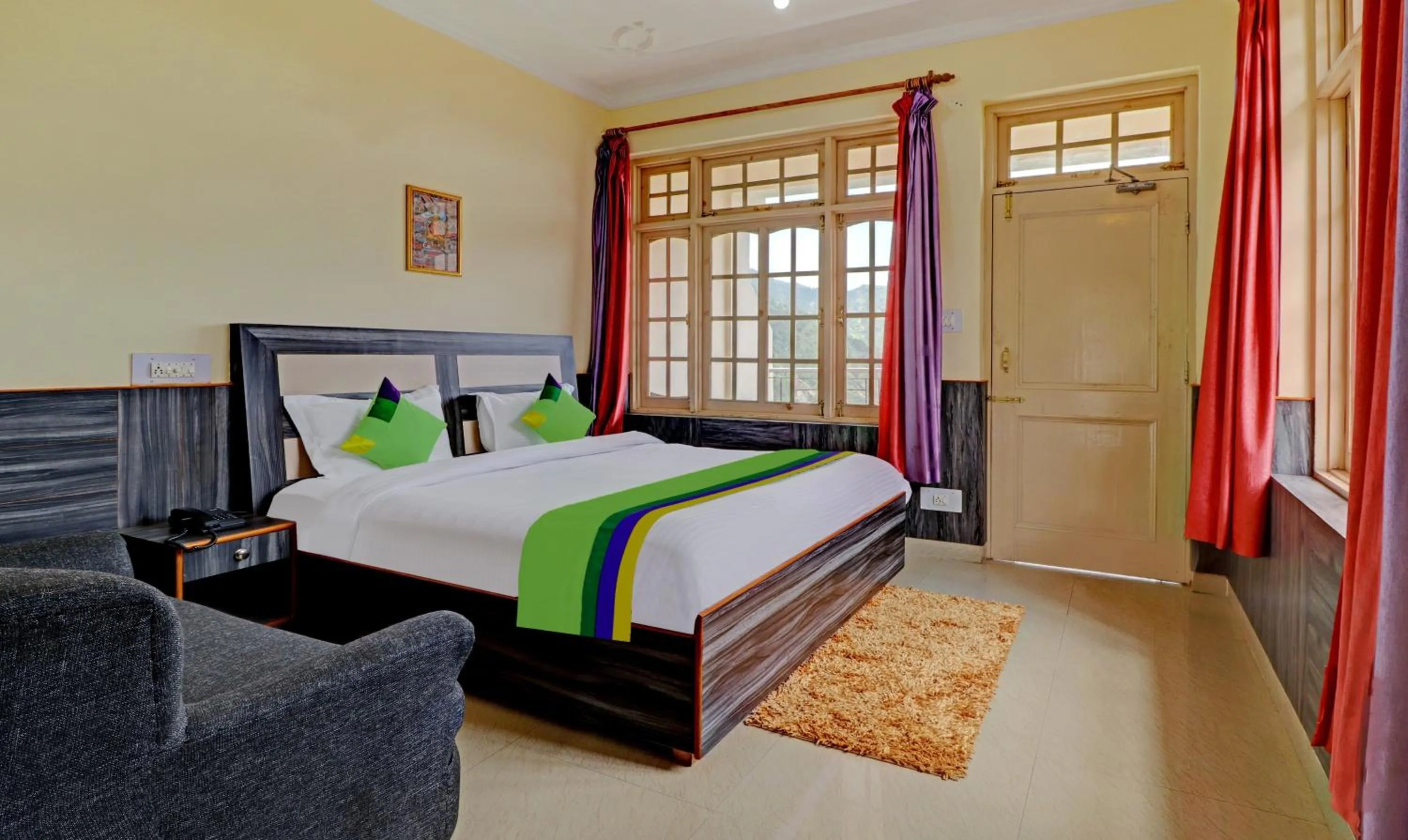 Bed in Sky Pie hotel