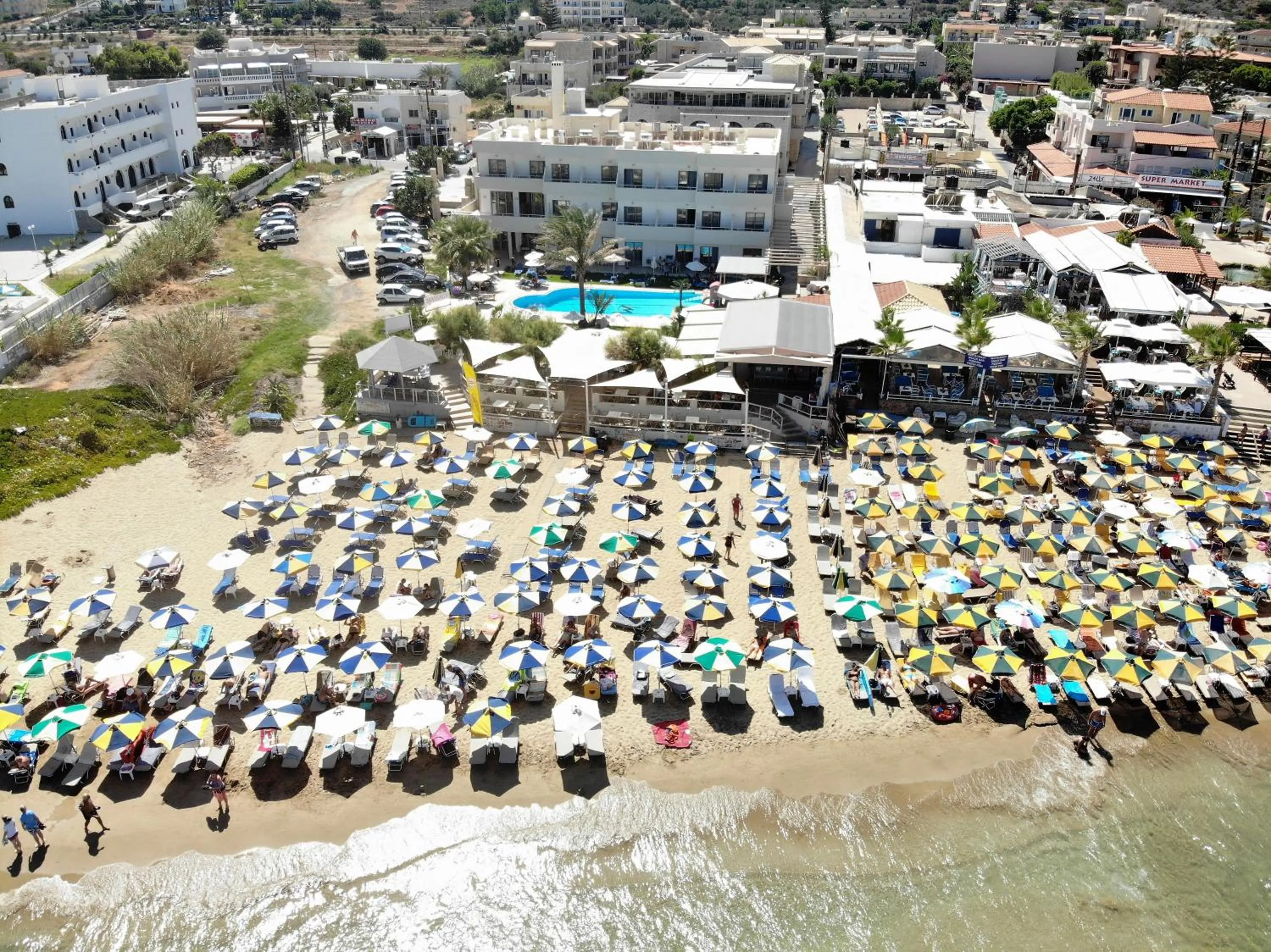 Bird's eye view in Malliotakis Beach Hotel "by Checkin"